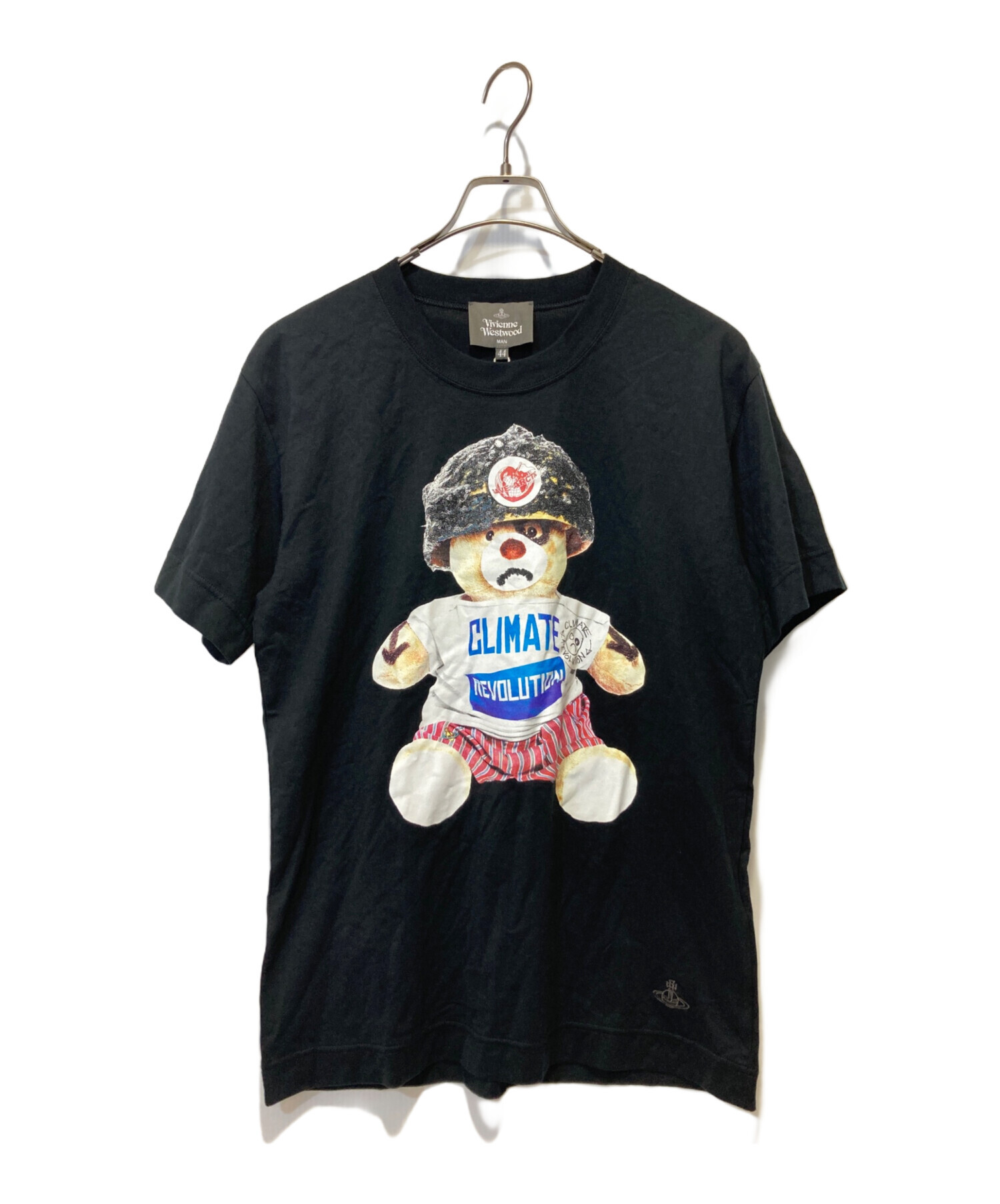 中古・古着通販】Vivienne Westwood man (ヴィヴィアン ウェストウッド マン) ベアプリントTシャツ ブラック  サイズ:44｜ブランド・古着通販 トレファク公式【TREFAC FASHION】スマホサイト