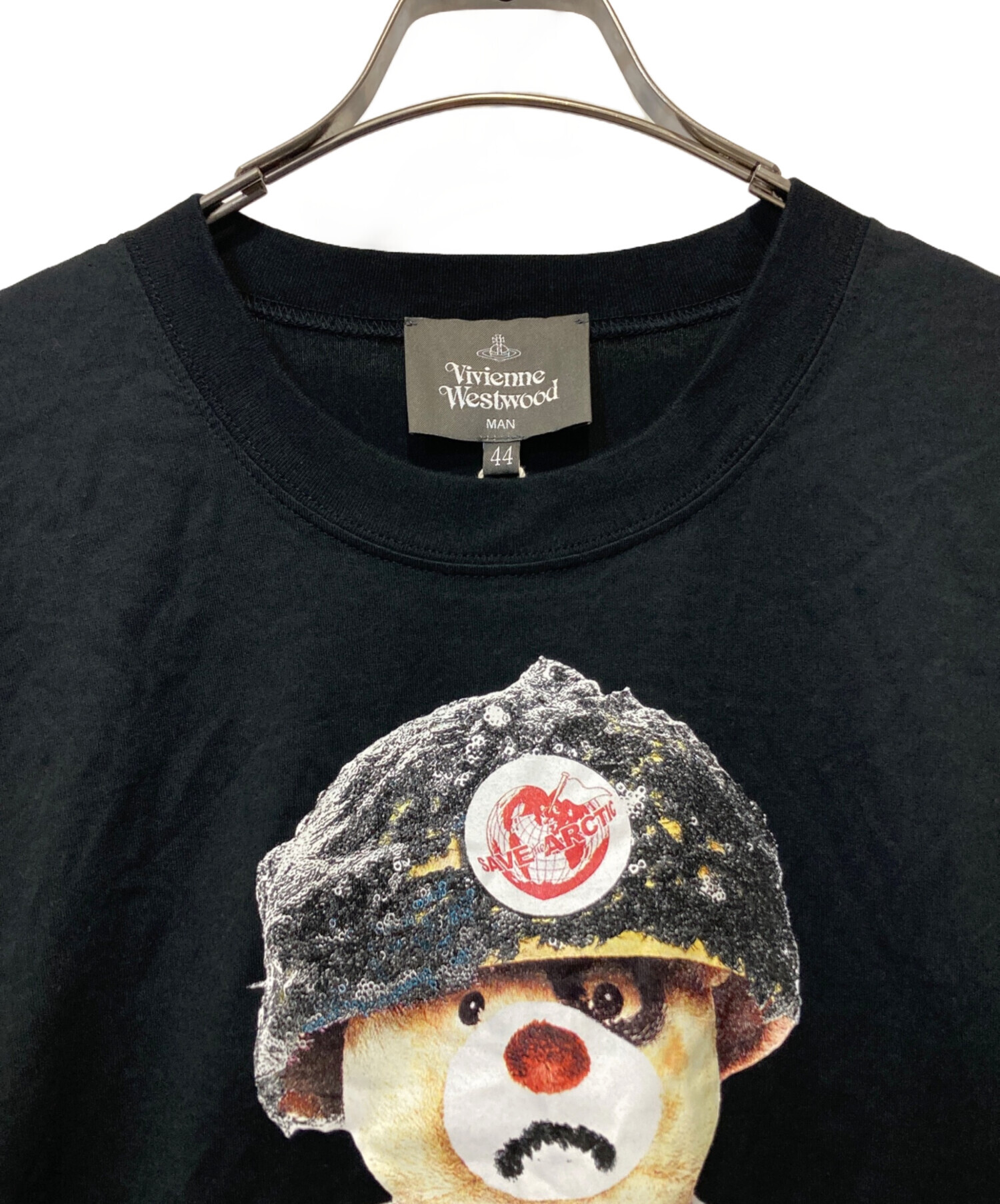 中古・古着通販】Vivienne Westwood man (ヴィヴィアン ウェストウッド マン) ベアプリントTシャツ ブラック サイズ:44｜ブランド・古着通販  トレファク公式【TREFAC FASHION】スマホサイト