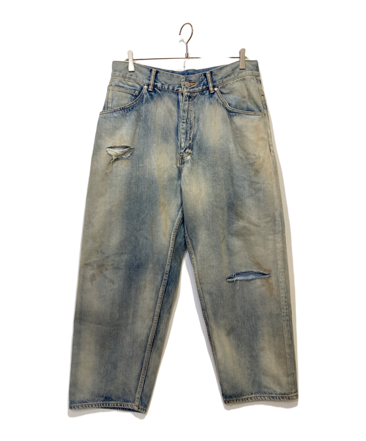 中古・古着通販】ANCELLM (アンセルム) SELVEDGE TAPERED 5P DENIM PANTS ブルー サイズ:3｜ブランド・古着通販  トレファク公式【TREFAC FASHION】スマホサイト