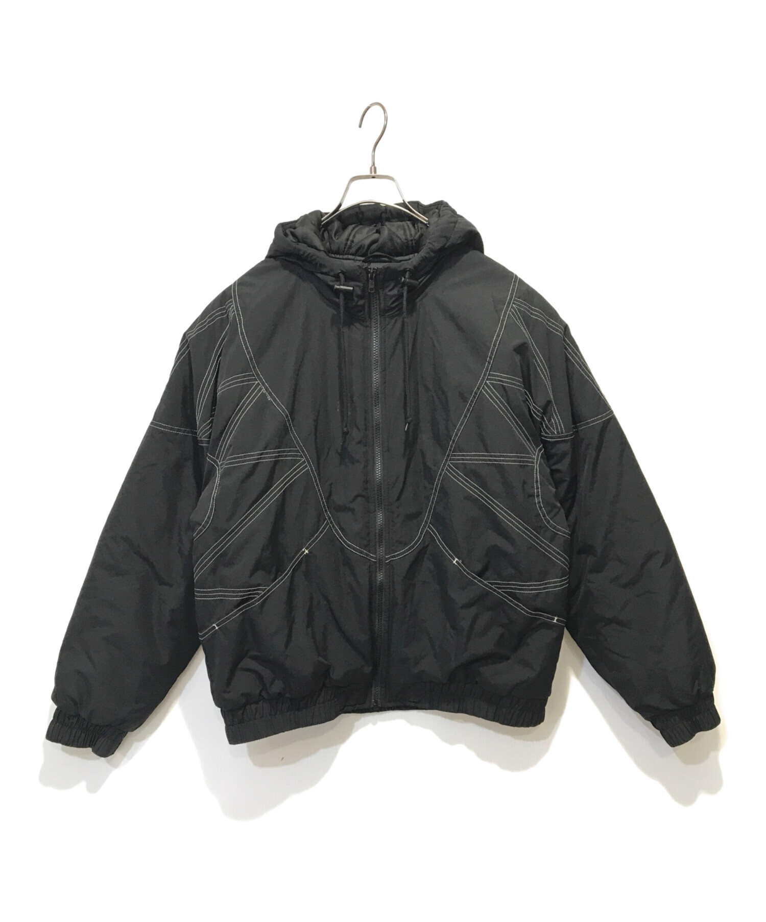 Supreme (シュプリーム) Zig Zag Stitch Puffy Jacket ブラック サイズ:S