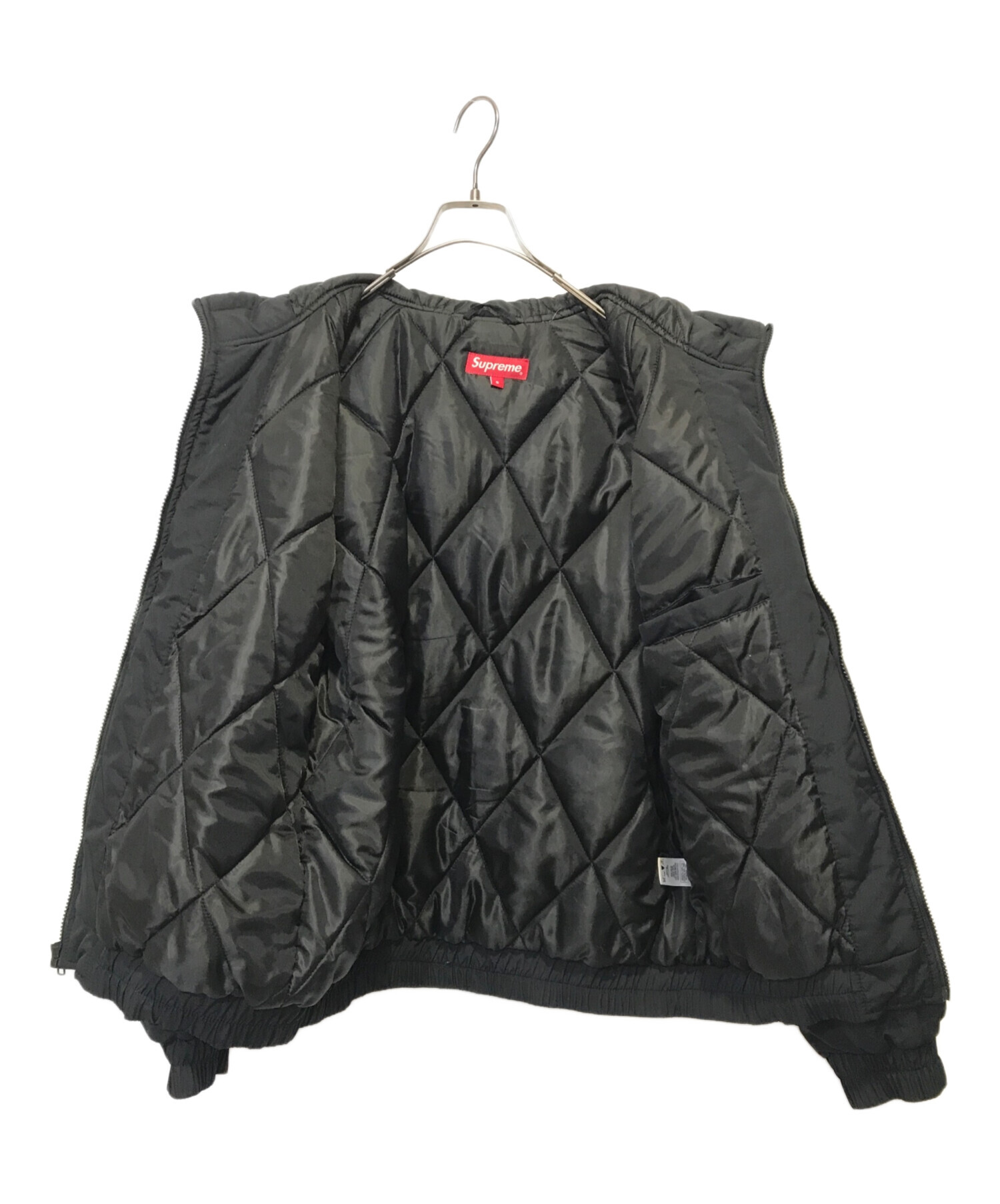 Supreme (シュプリーム) Zig Zag Stitch Puffy Jacket ブラック サイズ:S