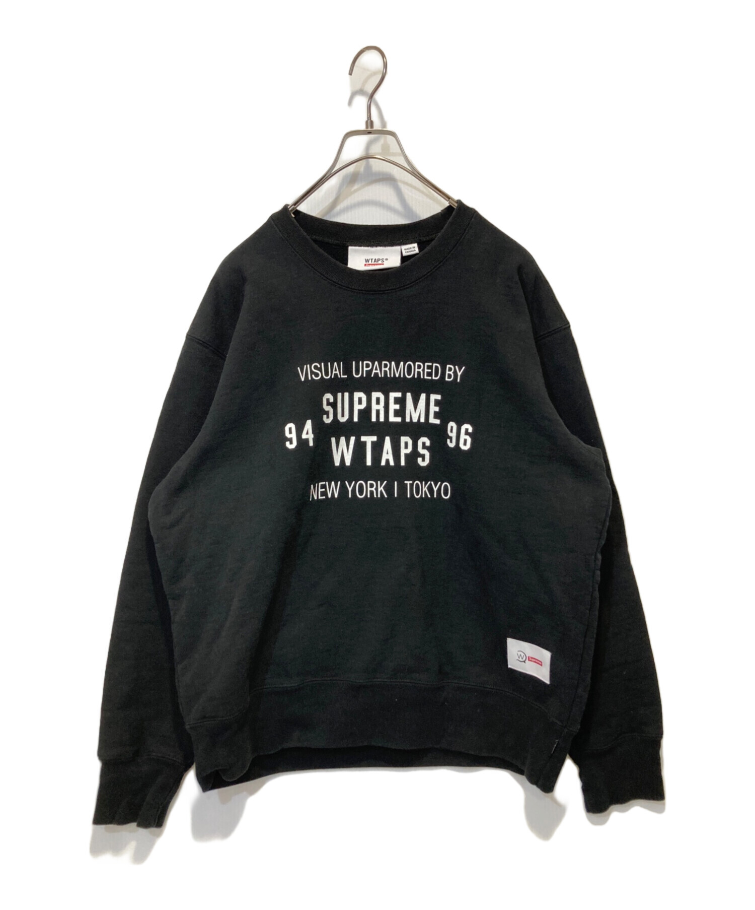 中古・古着通販】Supreme (シュプリーム) WTAPS (ダブルタップス) スウェット ブラック サイズ:S｜ブランド・古着通販  トレファク公式【TREFAC FASHION】スマホサイト