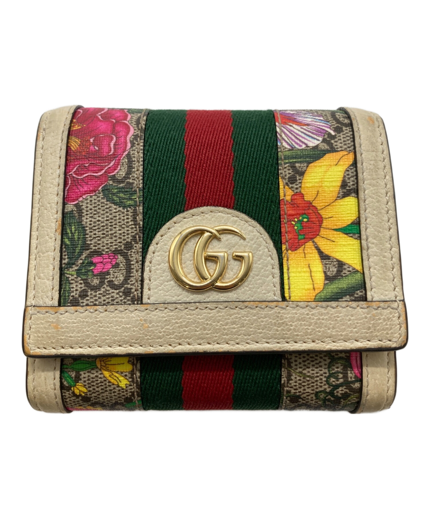 中古・古着通販】GUCCI (グッチ) オフィディア コンパクトウォレット ホワイト｜ブランド・古着通販 トレファク公式【TREFAC  FASHION】スマホサイト