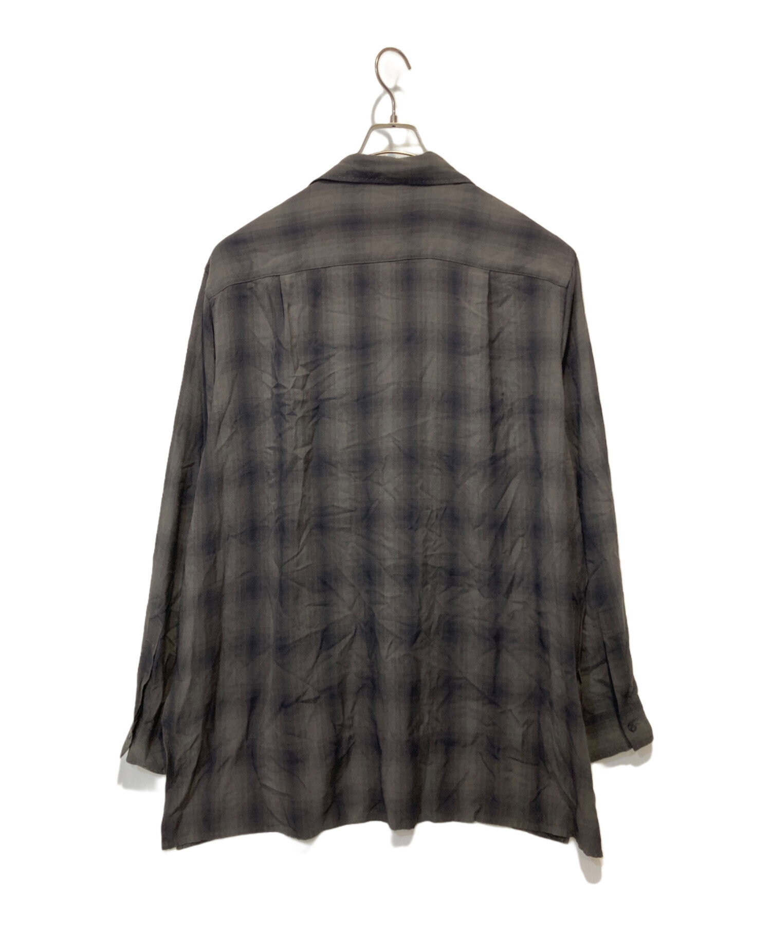 YOKE (ヨーク) OVERSIZED OPEN COLLAR SHIRT ブラック サイズ:3