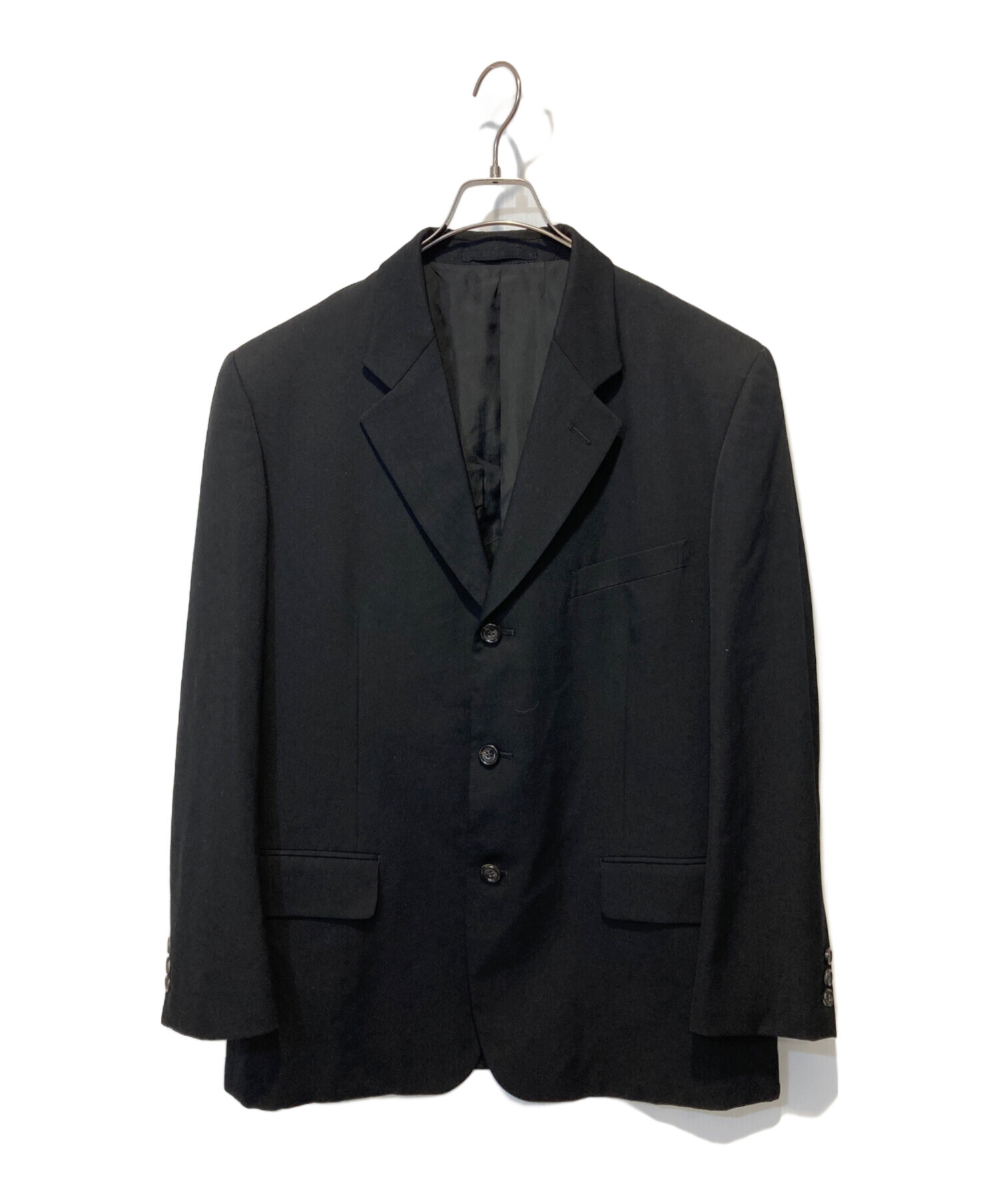 中古・古着通販】COMME des GARCONS HOMME PLUS (コムデギャルソンオムプリュス) ウールギャバジンテーラードジャケット  ブラック サイズ:Ⅿ｜ブランド・古着通販 トレファク公式【TREFAC FASHION】スマホサイト