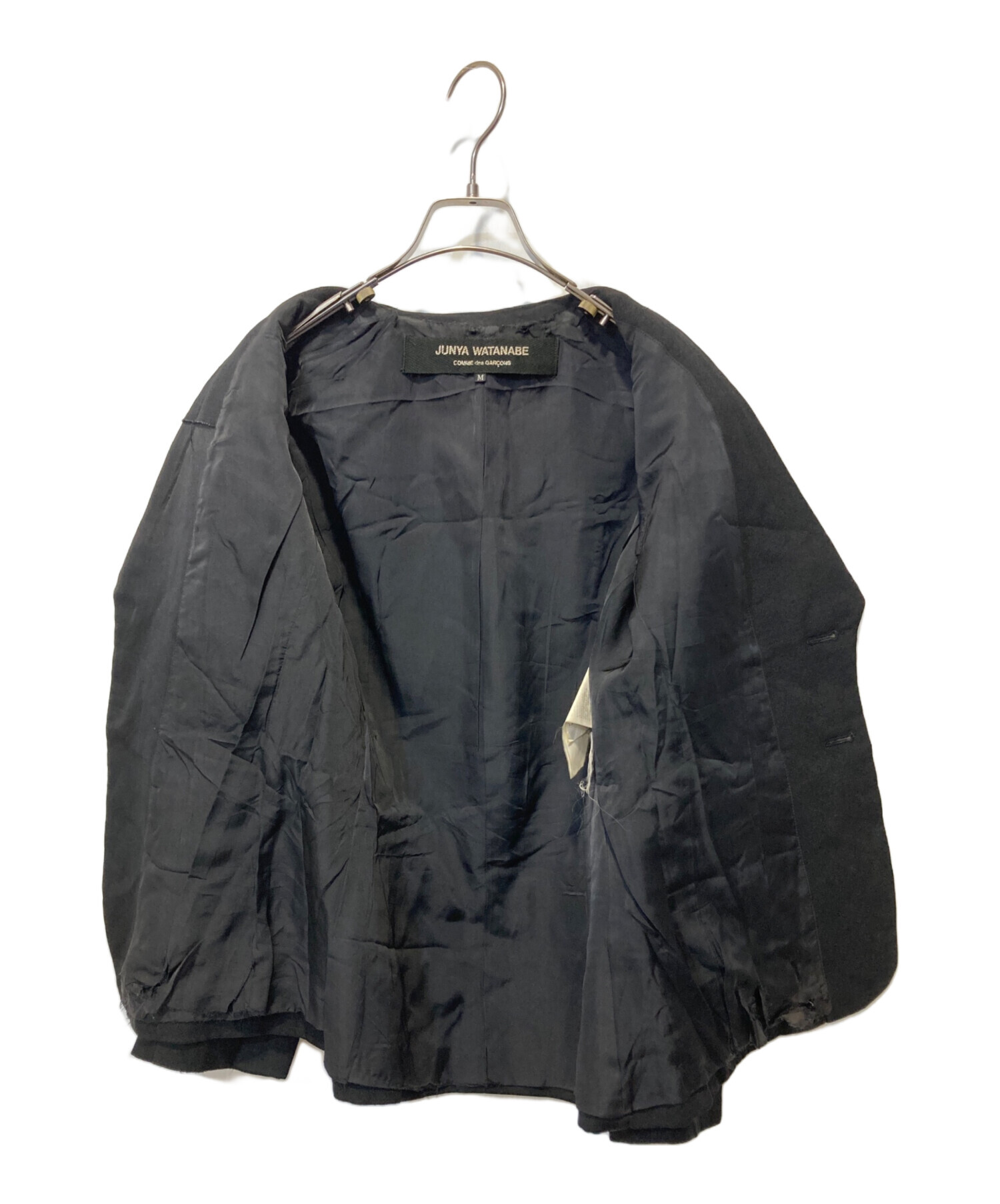 中古・古着通販】JUNYA WATANABE COMME des GARCONS ((ジュンヤワタナベ コムデギャルソン)  パッチワークテーラードジャケット ブラック サイズ:M｜ブランド・古着通販 トレファク公式【TREFAC FASHION】スマホサイト