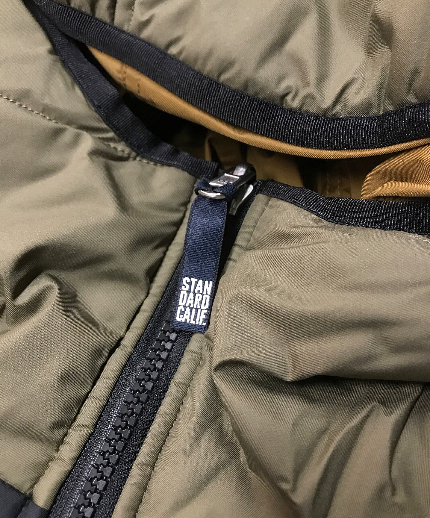 STANDARD CALIFORNIA (スタンダードカリフォルニア) SD Stretch Reversible Puff Parka  ブラウン×カーキ サイズ:XL