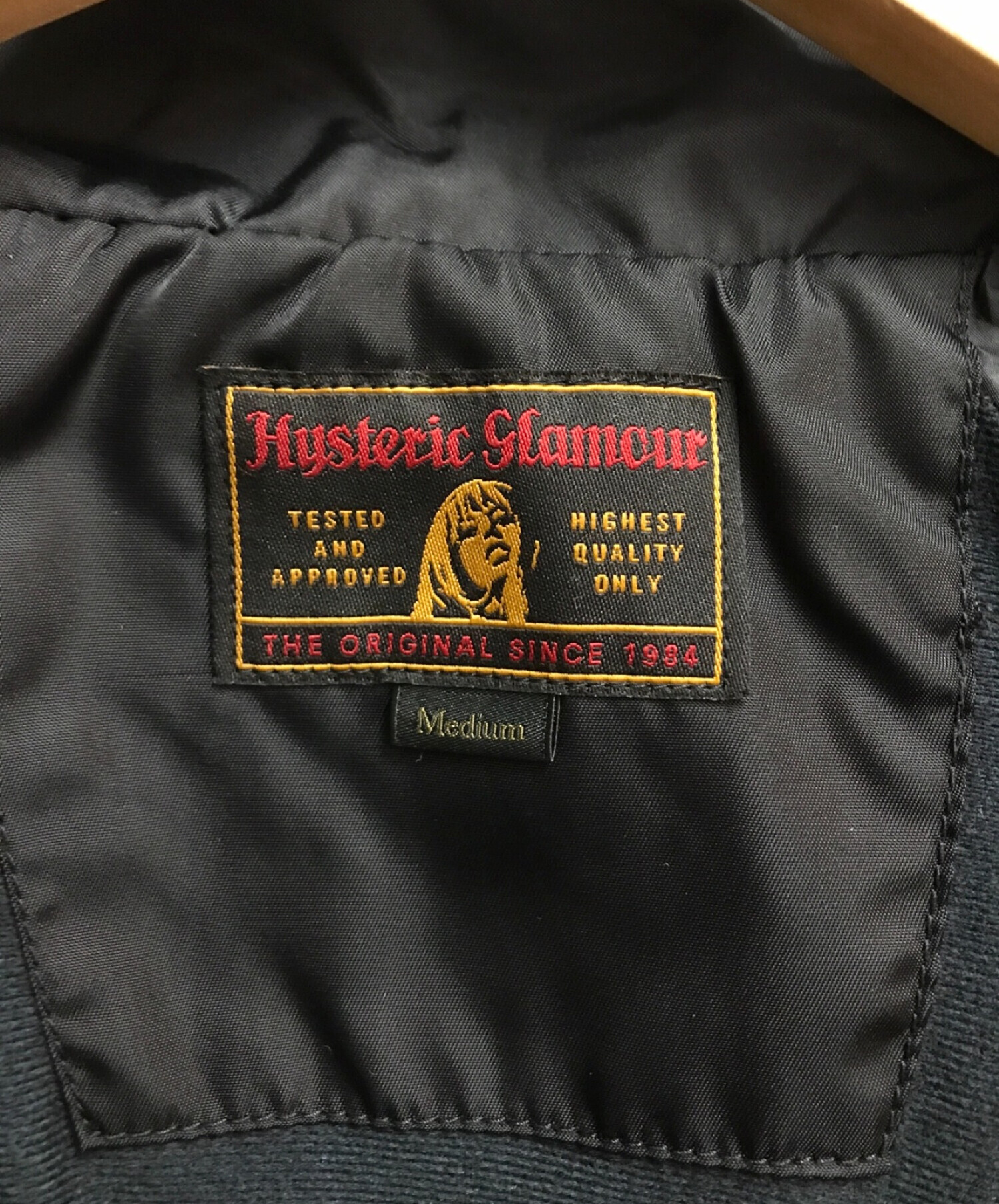 Hysteric Glamour (ヒステリックグラマー) ロールアップカラージャケット ブラック サイズ:Medium