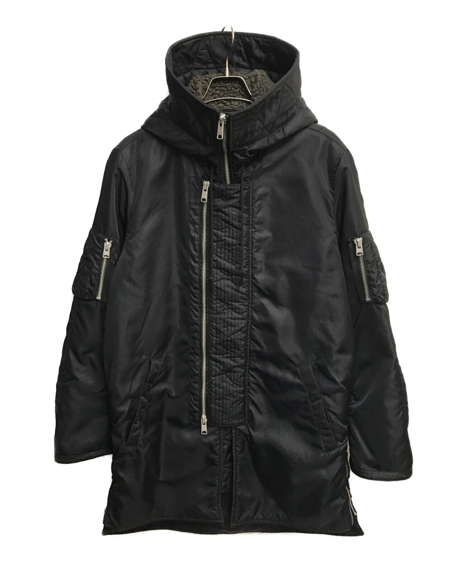 中古・古着通販】ALL SAINTS (オールセインツ) ASTER PARKA ブラック