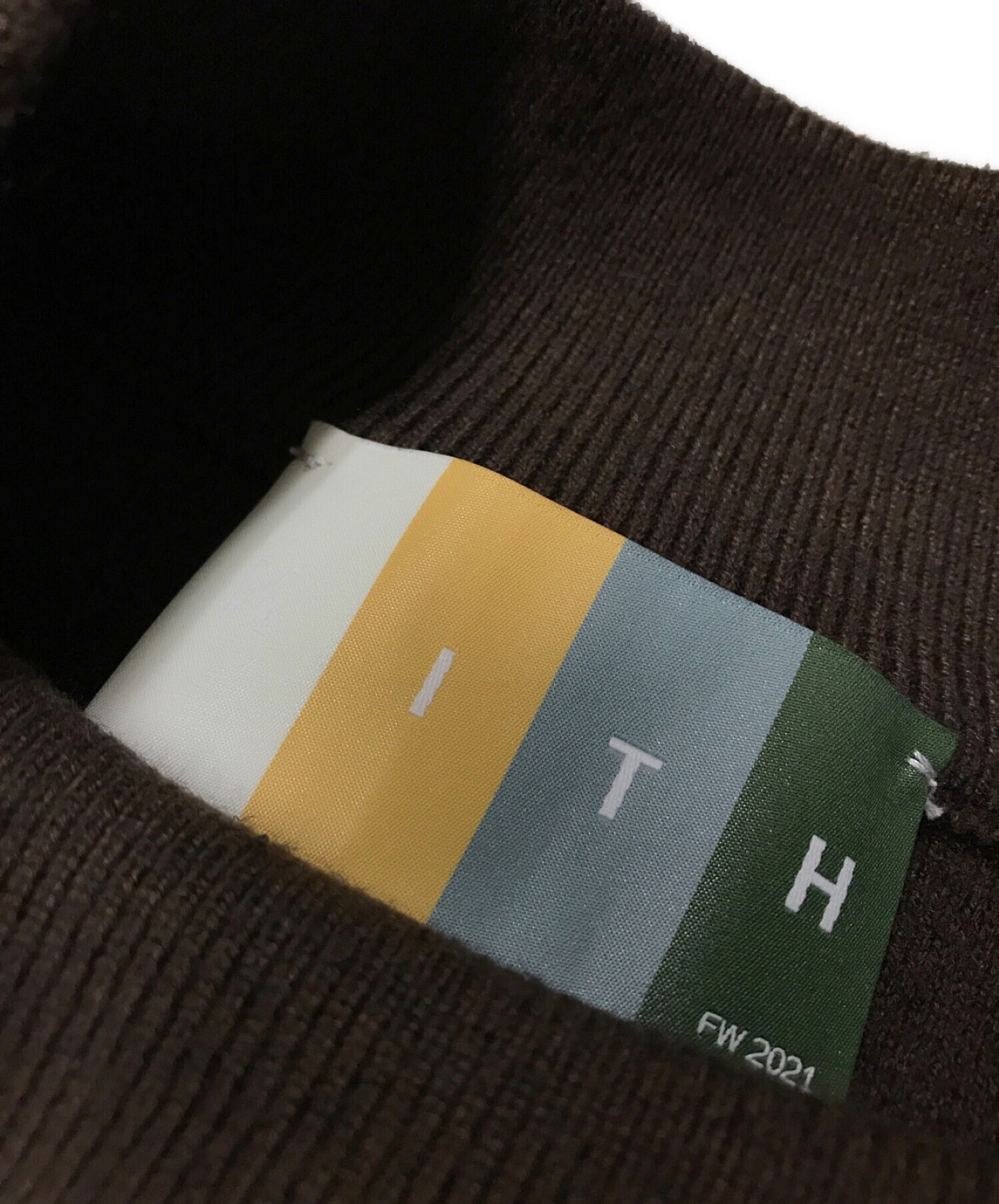 KITH (キス) モックイネックニット ブラウン サイズ:S