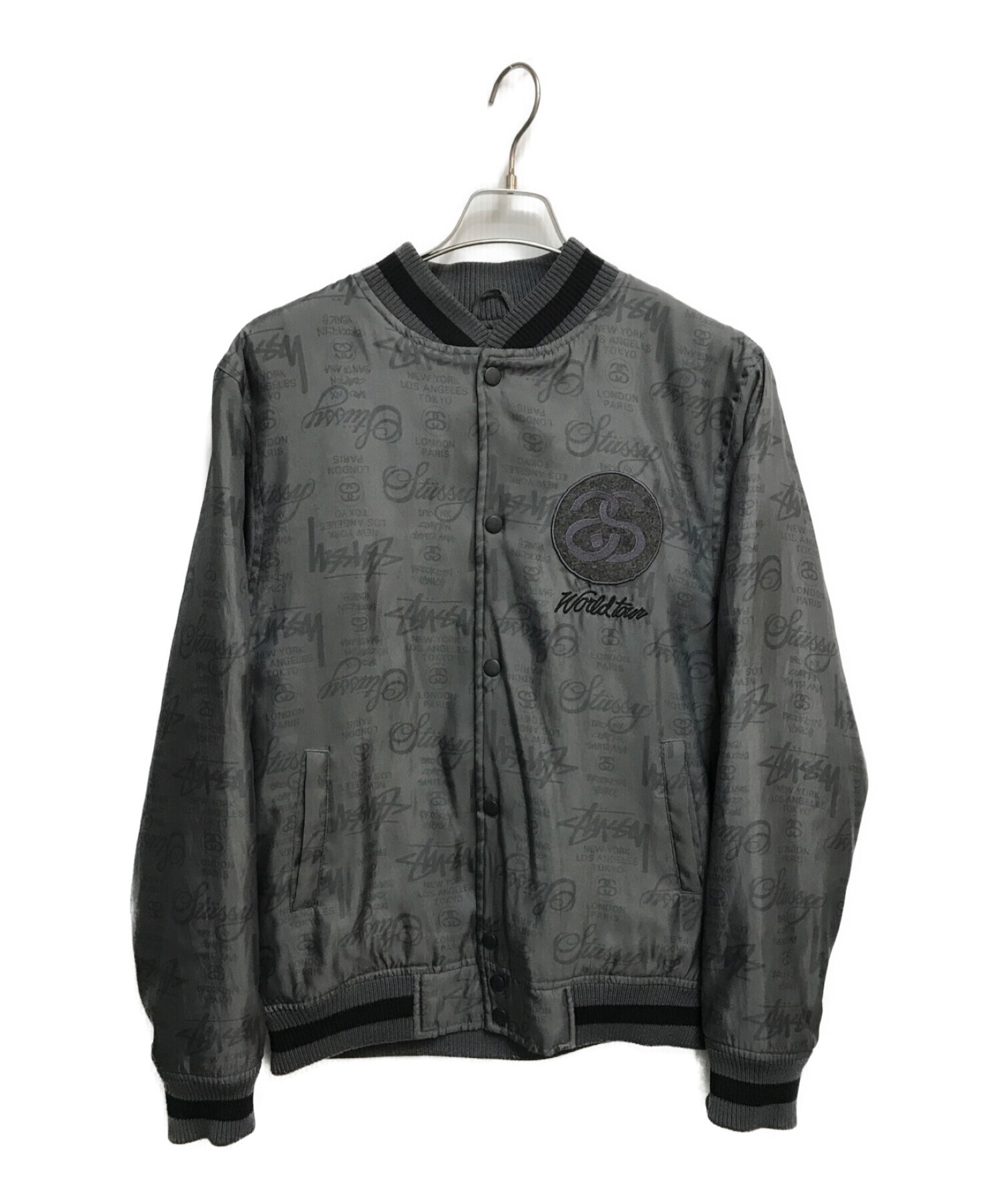 stussy (ステューシー) スタジャン グレー サイズ:M