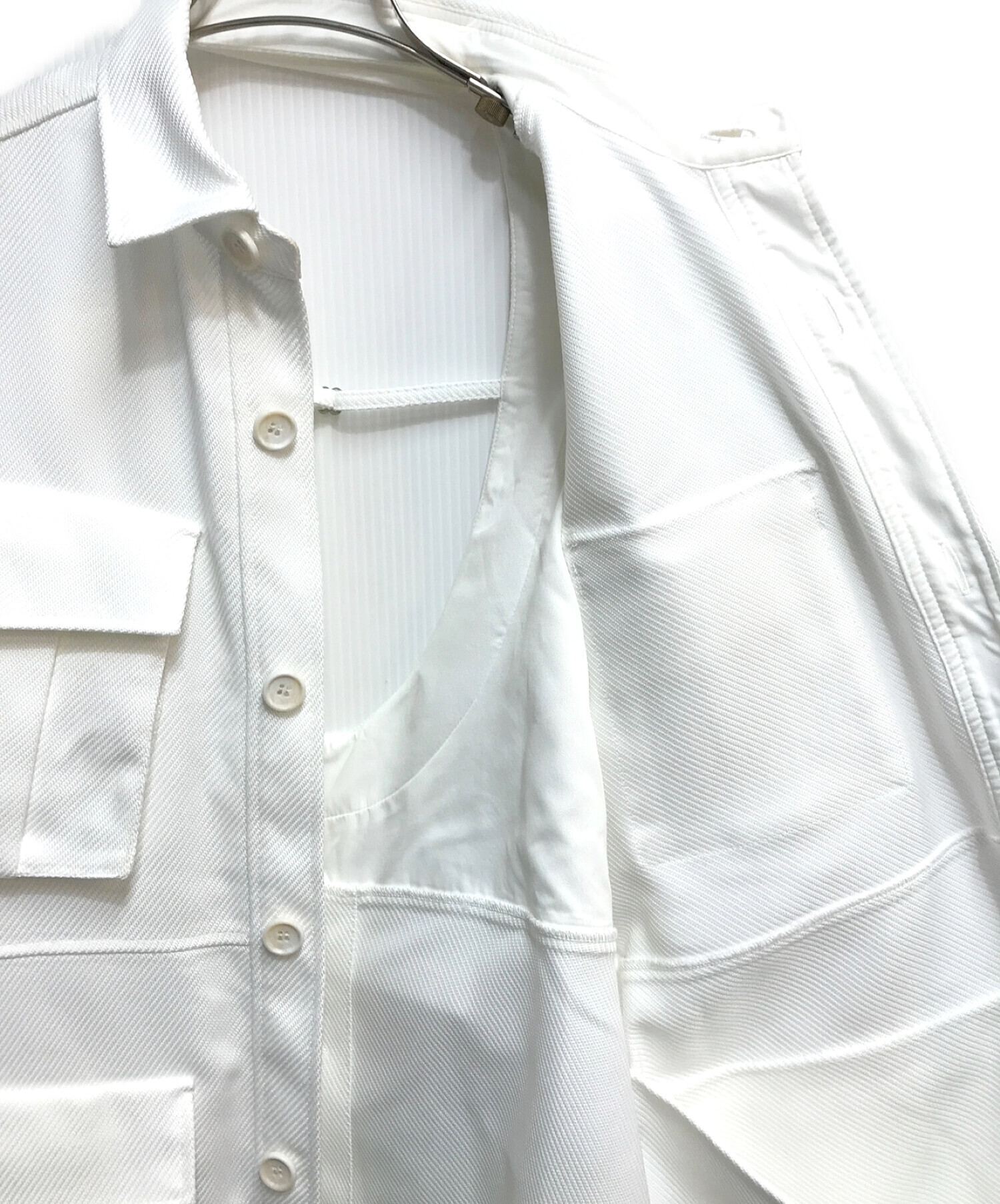 MAISON SPECIAL (メゾンスペシャル) サファリチュニックジャケット ホワイト サイズ:記載なし（実寸サイズを参照ください）