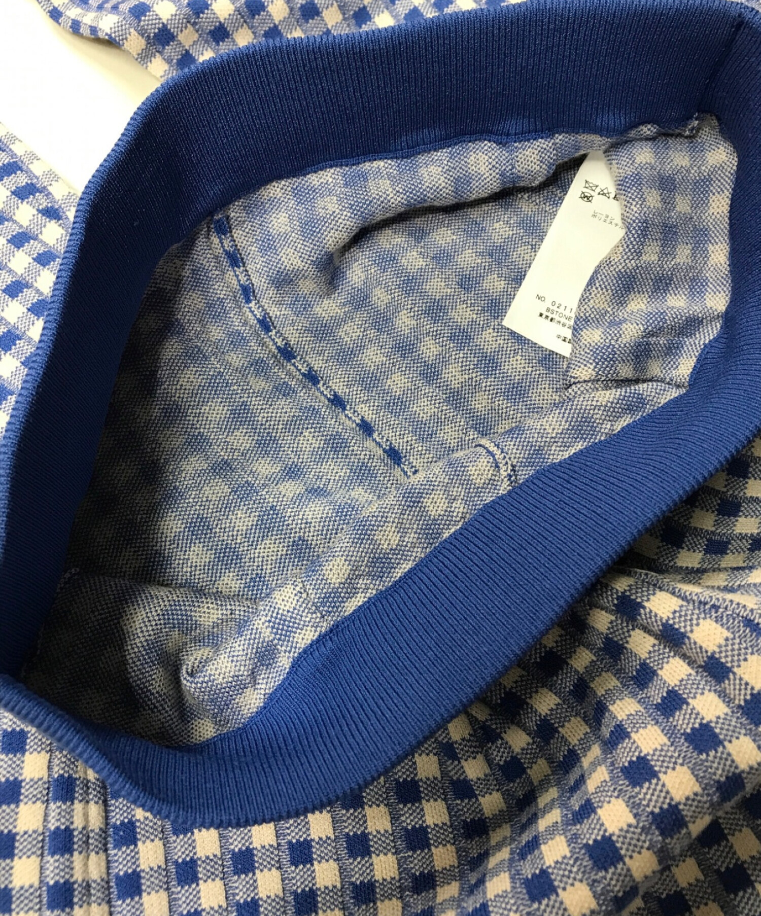 中古・古着通販】Ameri (アメリ) COLORFUL GINGHAM CHECK PANTS ブルー