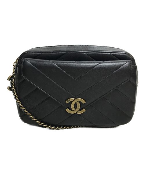 中古・古着通販】CHANEL (シャネル) ココマークチャームVステッチ