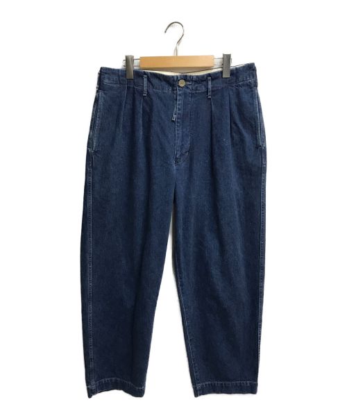 中古・古着通販】UNFIL (アンフィル) Cotton Denim 2 Tuck Trousers