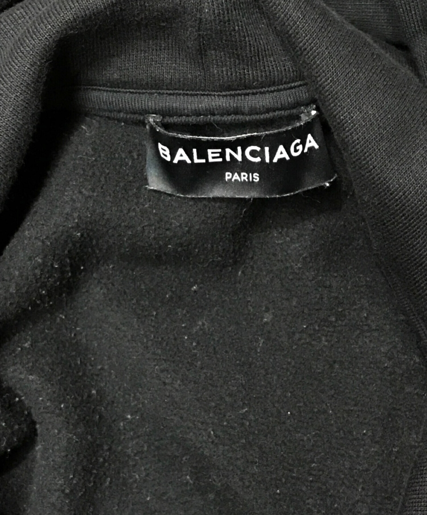 BALENCIAGA (バレンシアガ) キャンペーンロゴパーカー ブラック サイズ:L