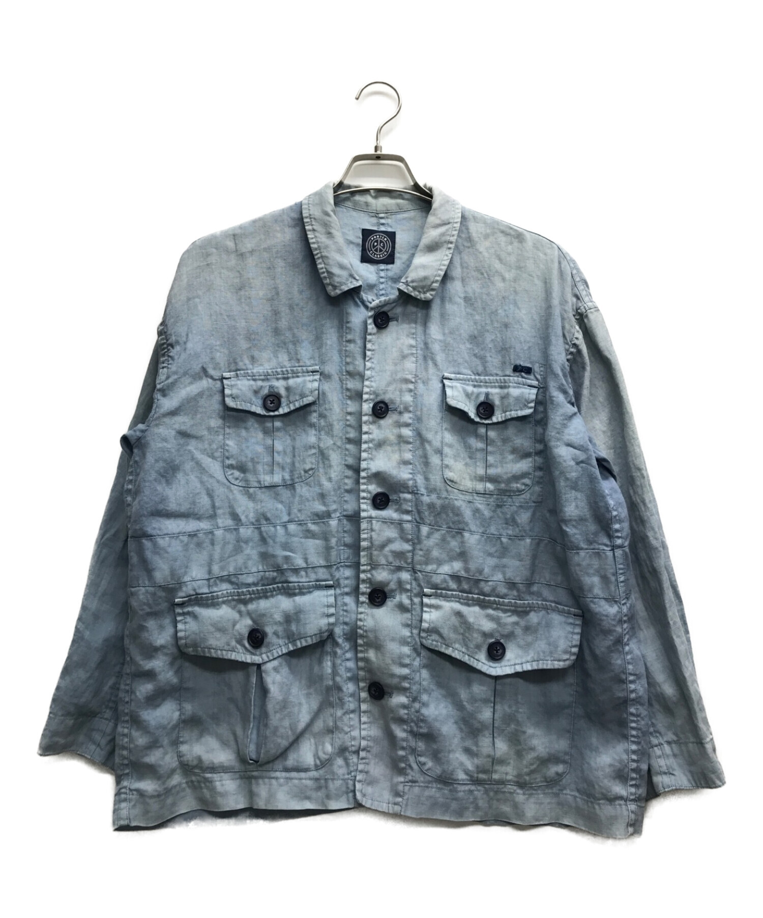 Porter Classic (ポータークラシック) LINEN SAFARI JACKET ブルー サイズ:1