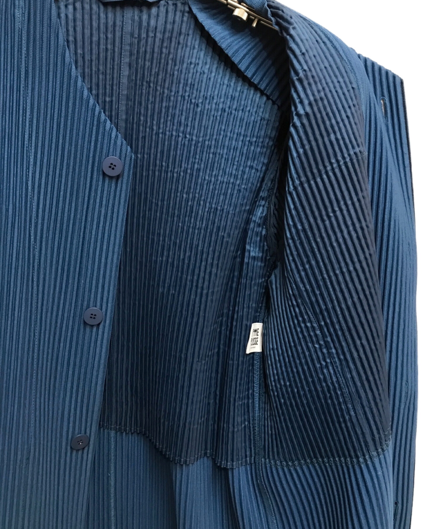 HOMME PLISSE ISSEY MIYAKE (オムプリッセ イッセイミヤケ) TAILORED PLEATS 1 IRON BLUE サイズ:2