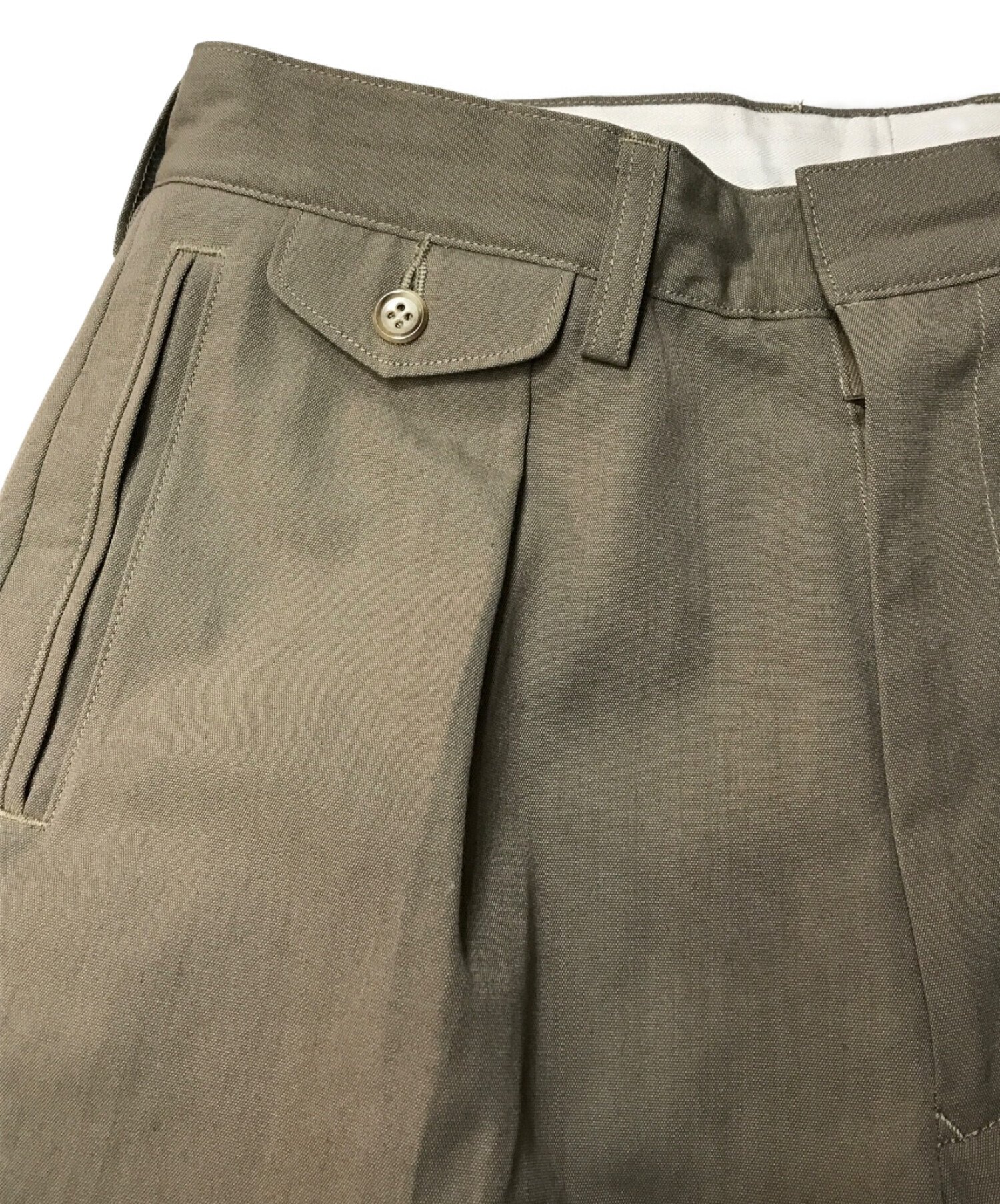 PHIGVEL MAKERS (フィグベルマーカーズ) Taupe Goodman's Trousers オリーブ サイズ:3