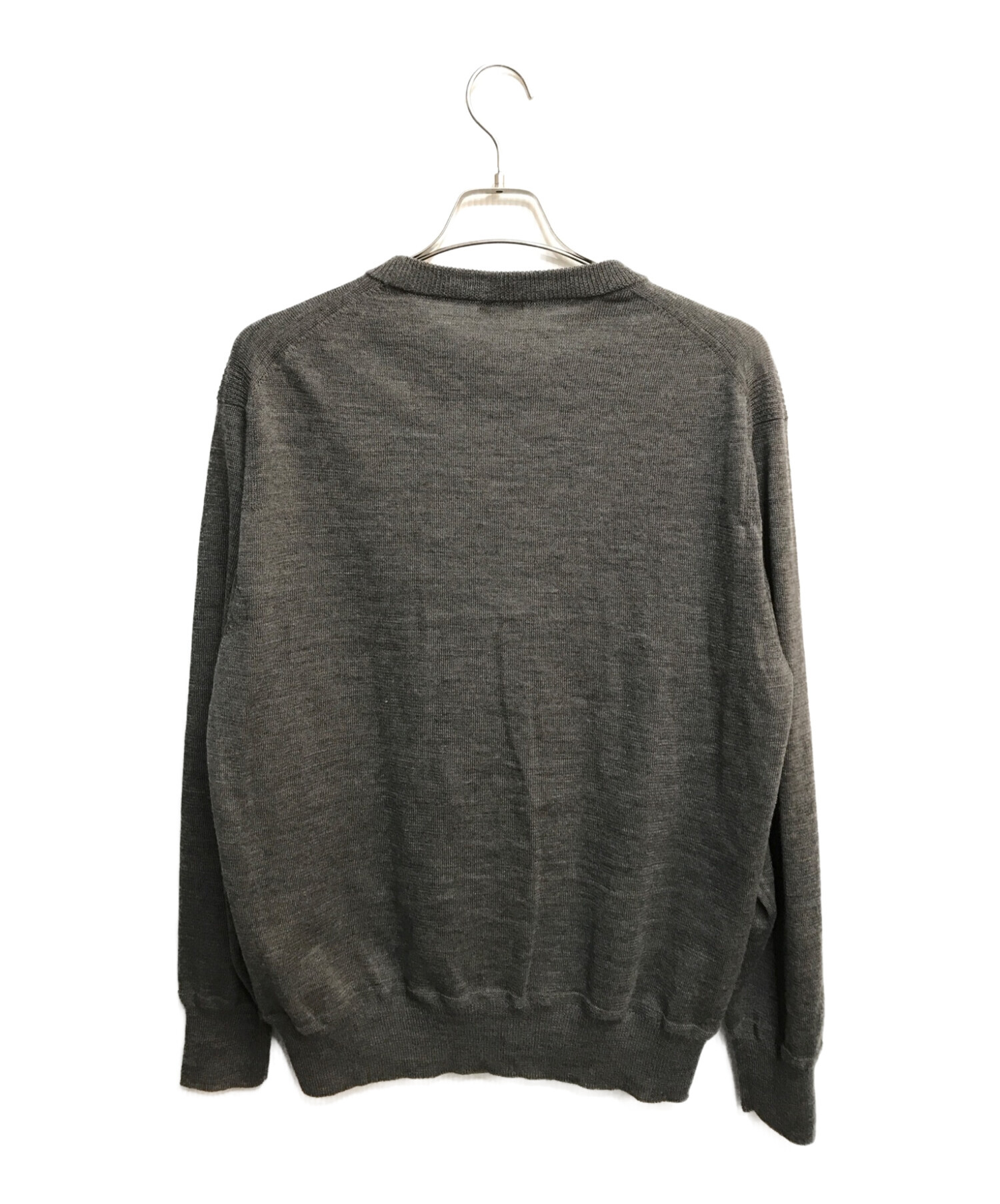 PHIGVEL MAKERS (フィグベルマーカーズ) WOOL LINEN CREWNECK KNIT グレー サイズ:3