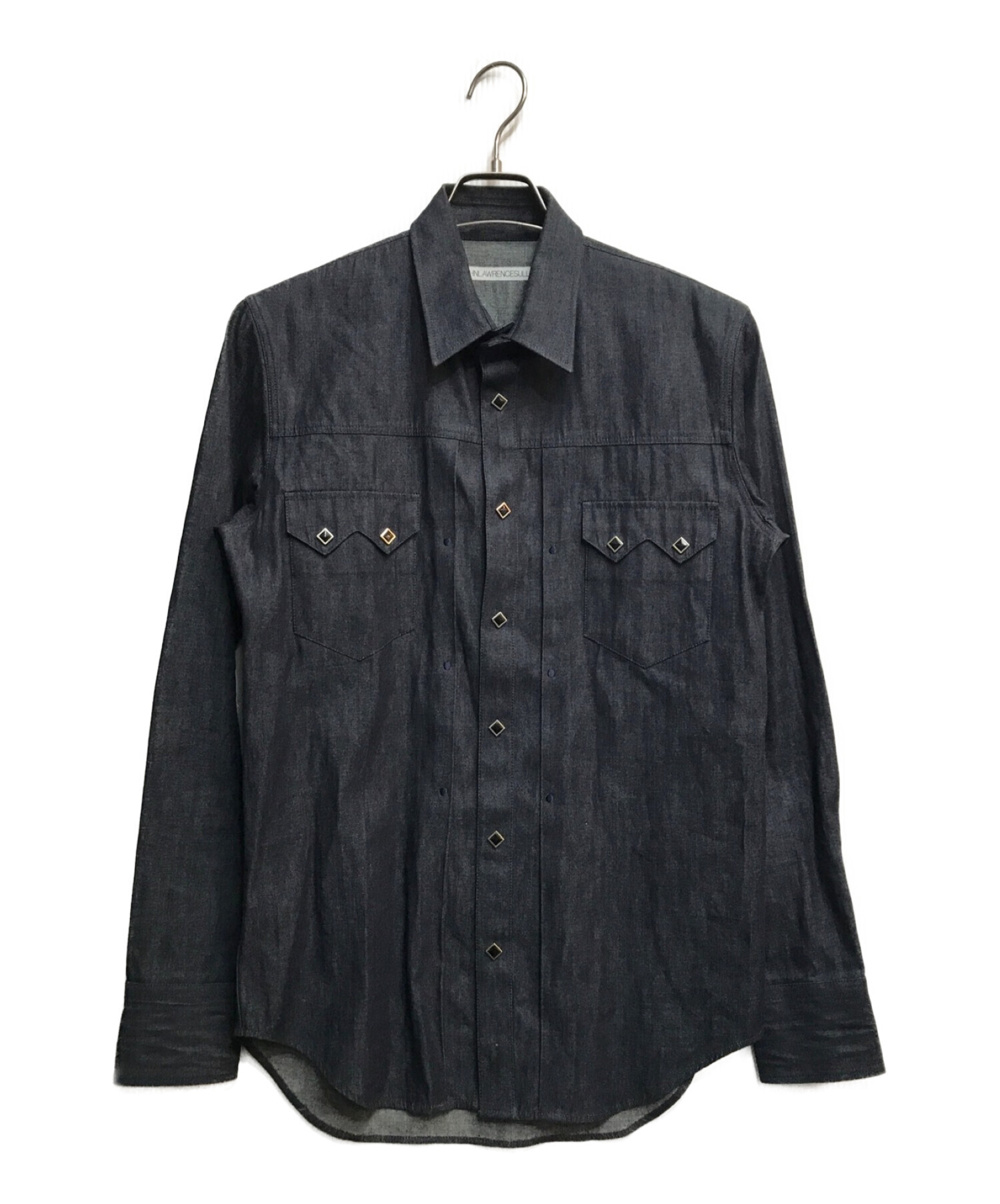 JOHN LAWRENCE SULLIVAN (ジョンローレンスサリバン) RIGID DENIM COWBOY SHIRT インディゴ サイズ:38