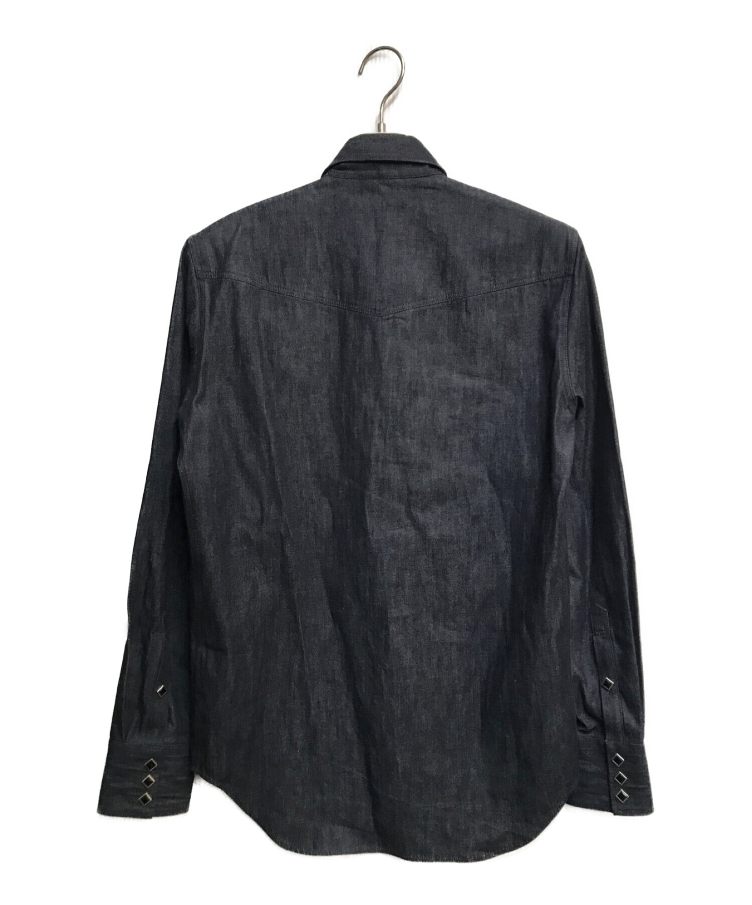 JOHN LAWRENCE SULLIVAN (ジョンローレンスサリバン) RIGID DENIM COWBOY SHIRT インディゴ サイズ:38