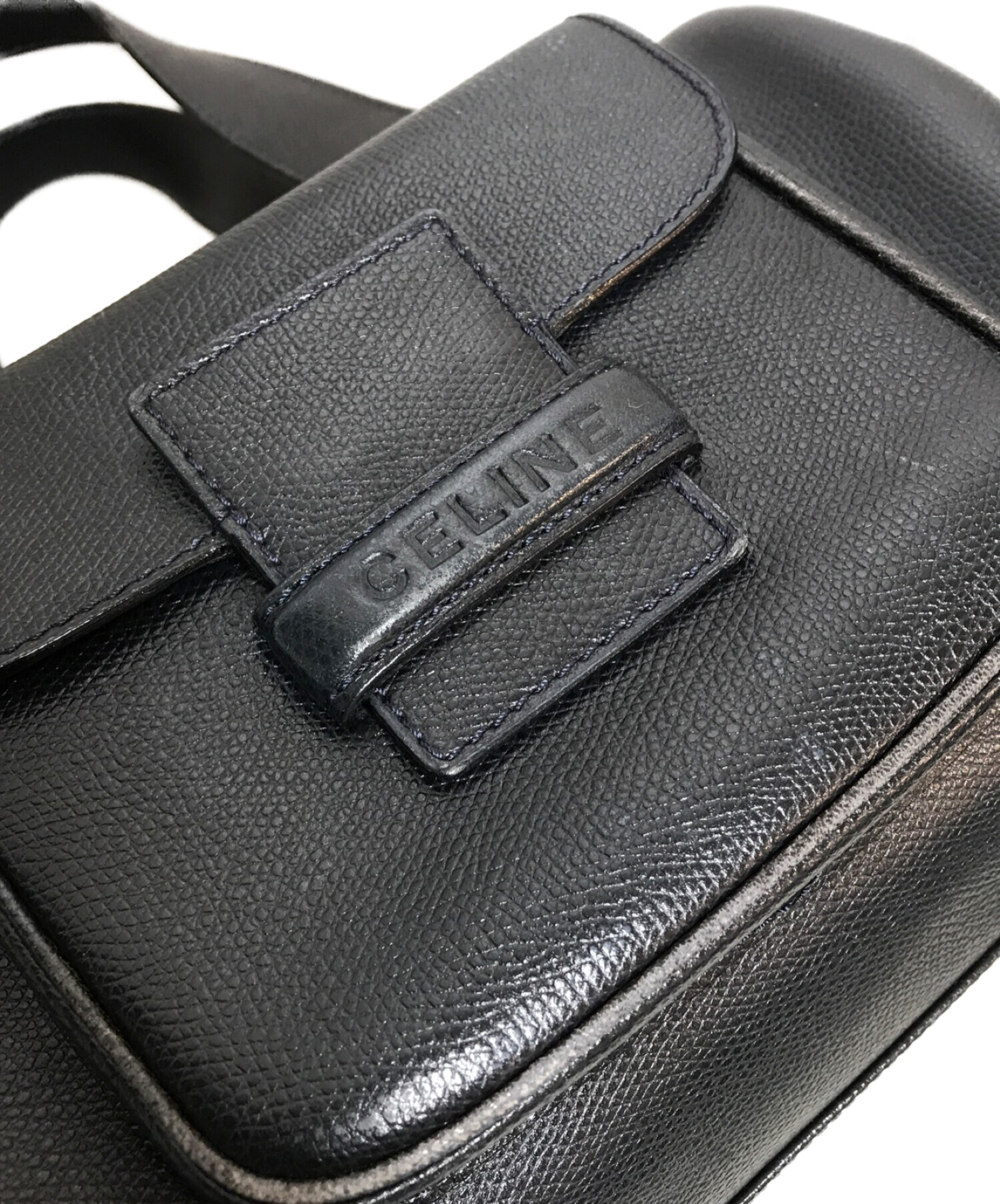 中古・古着通販】CELINE (セリーヌ) ミニボストンバッグ ネイビー