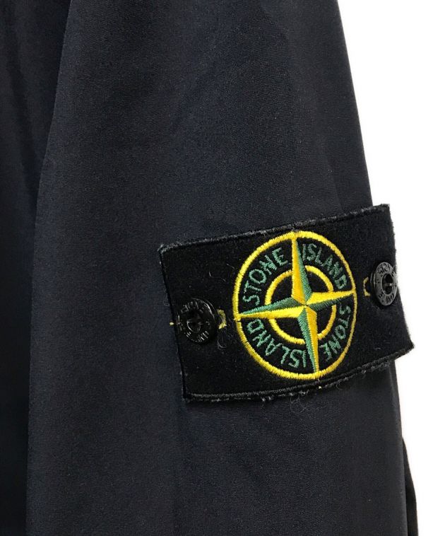 STONE ISLAND (ストーンアイランド) ポリエステルストレッチプリマロフトフーデッドブルゾン ネイビー サイズ:XL