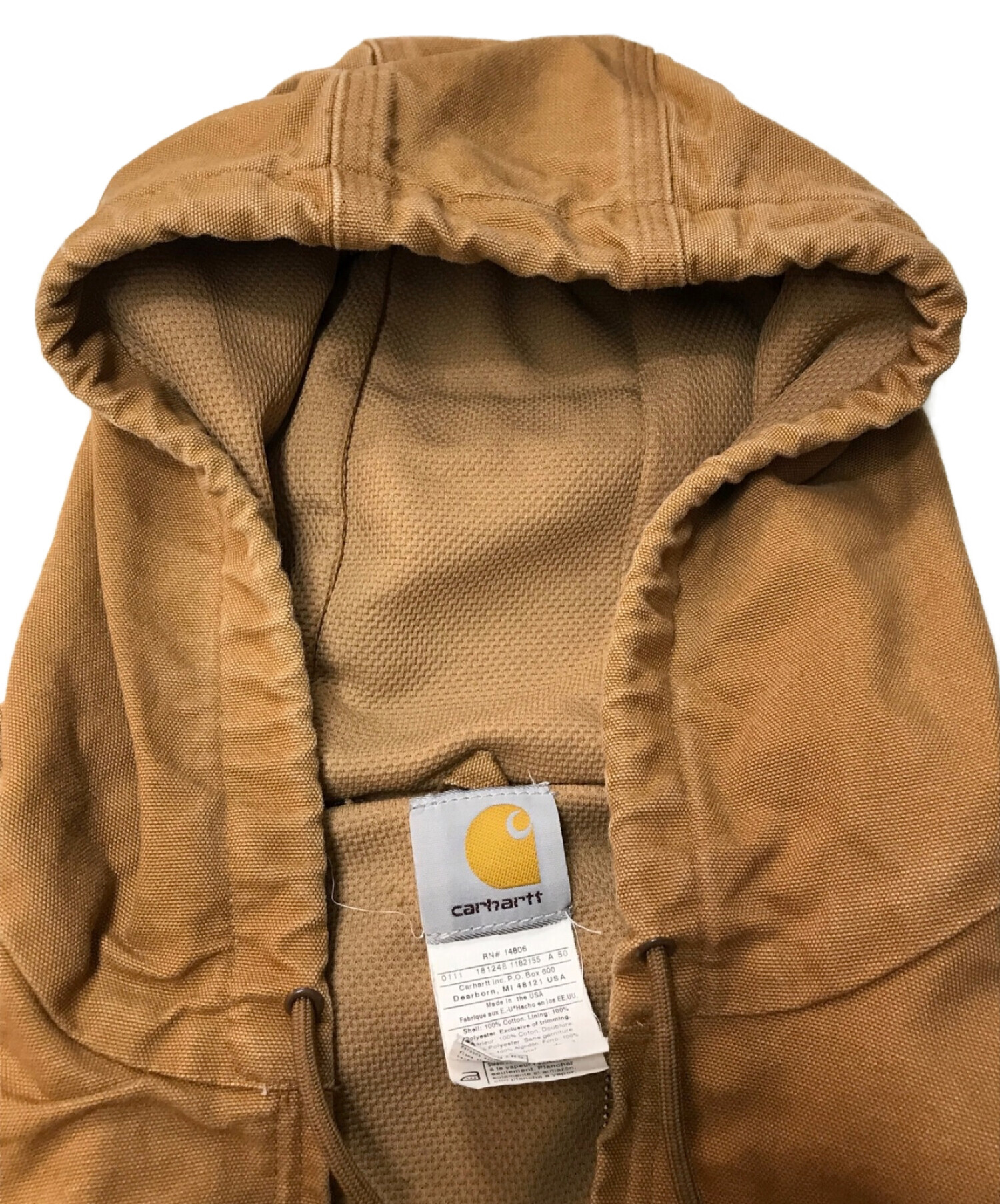 中古・古着通販】CarHartt (カーハート) アクティブパーカー ブラウン