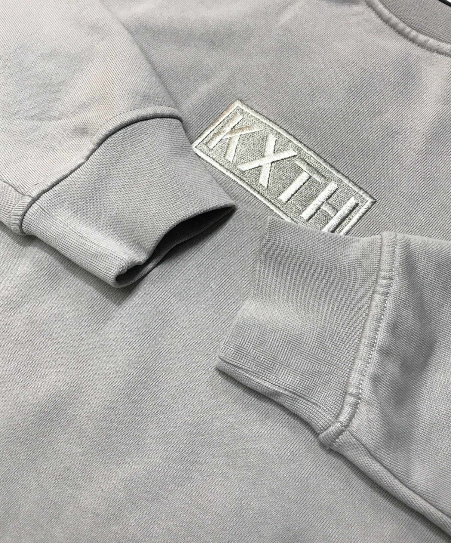 KITH (キス) KXTHボックスロゴスウェット グレー サイズ:L