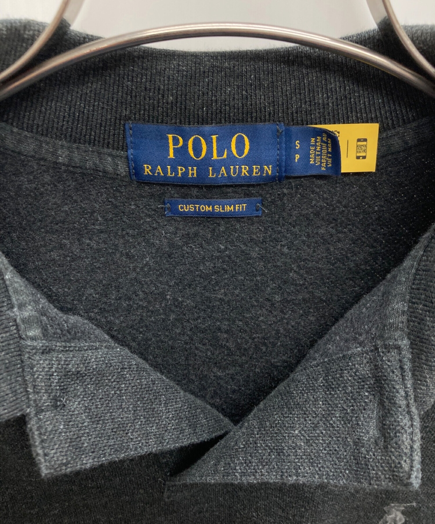 POLO RALPH LAUREN (ポロ・ラルフローレン) 長袖ポロシャツ ブラック サイズ:S