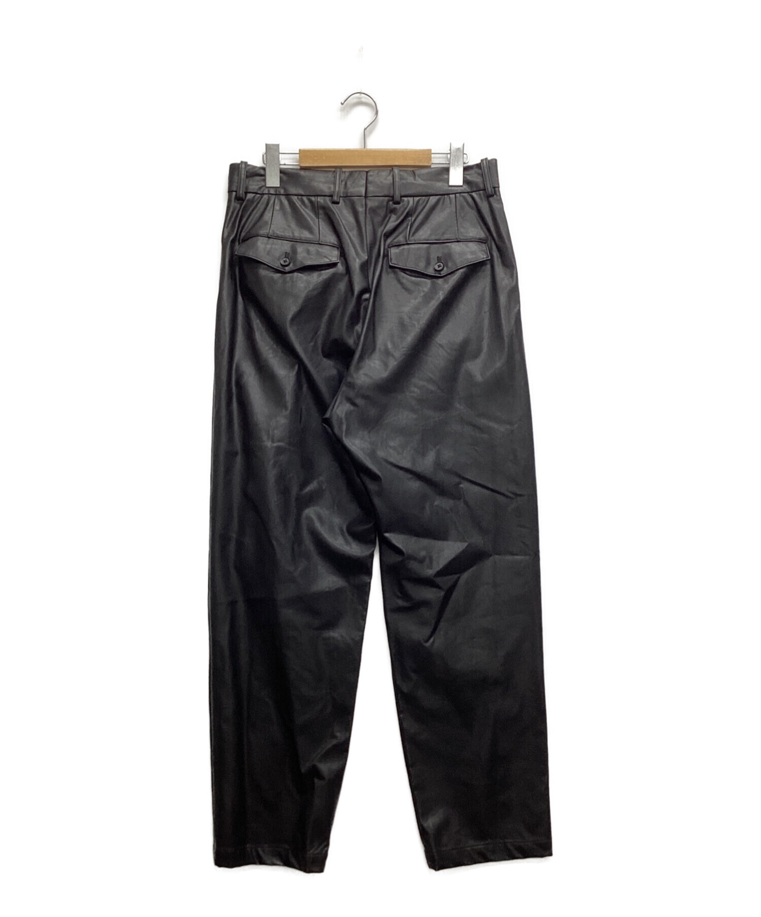 stein (シュタイン) FAKE LEATHER TROUSERS ブラック サイズ:M