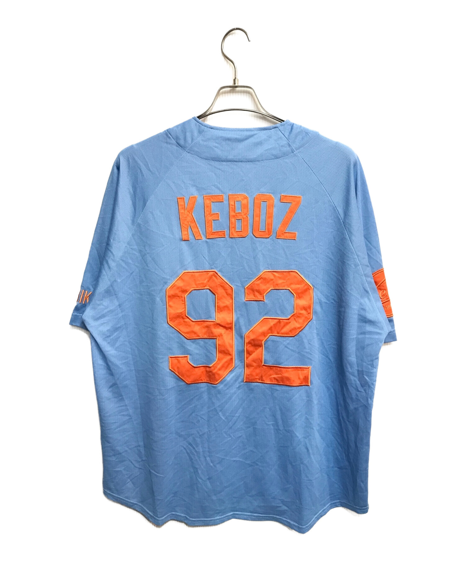 KEBOZ (ケボズ) ベースボールシャツ ブルー サイズ:L