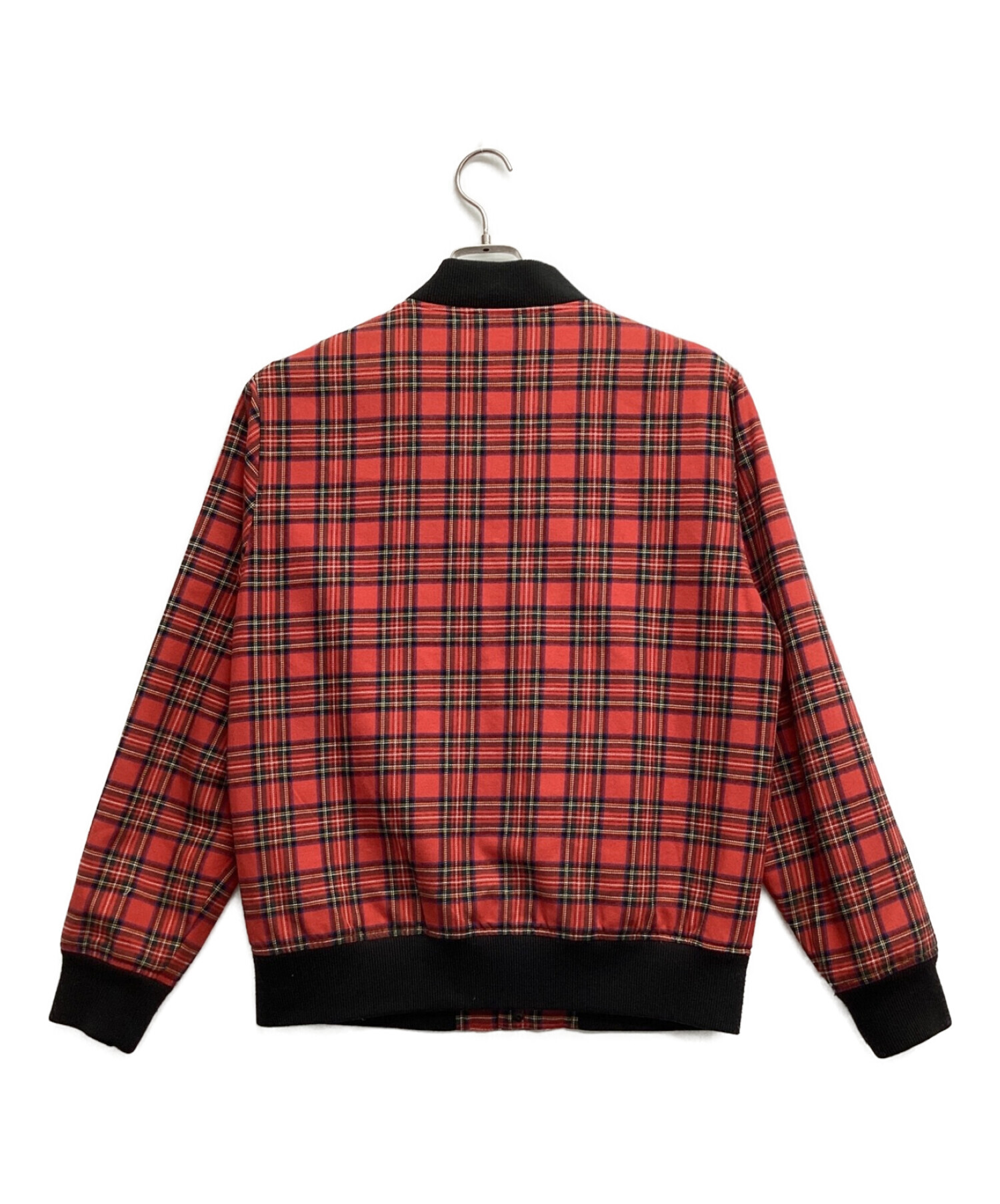 SUPREME (シュプリーム) plaid bomber jacket レッド サイズ:M