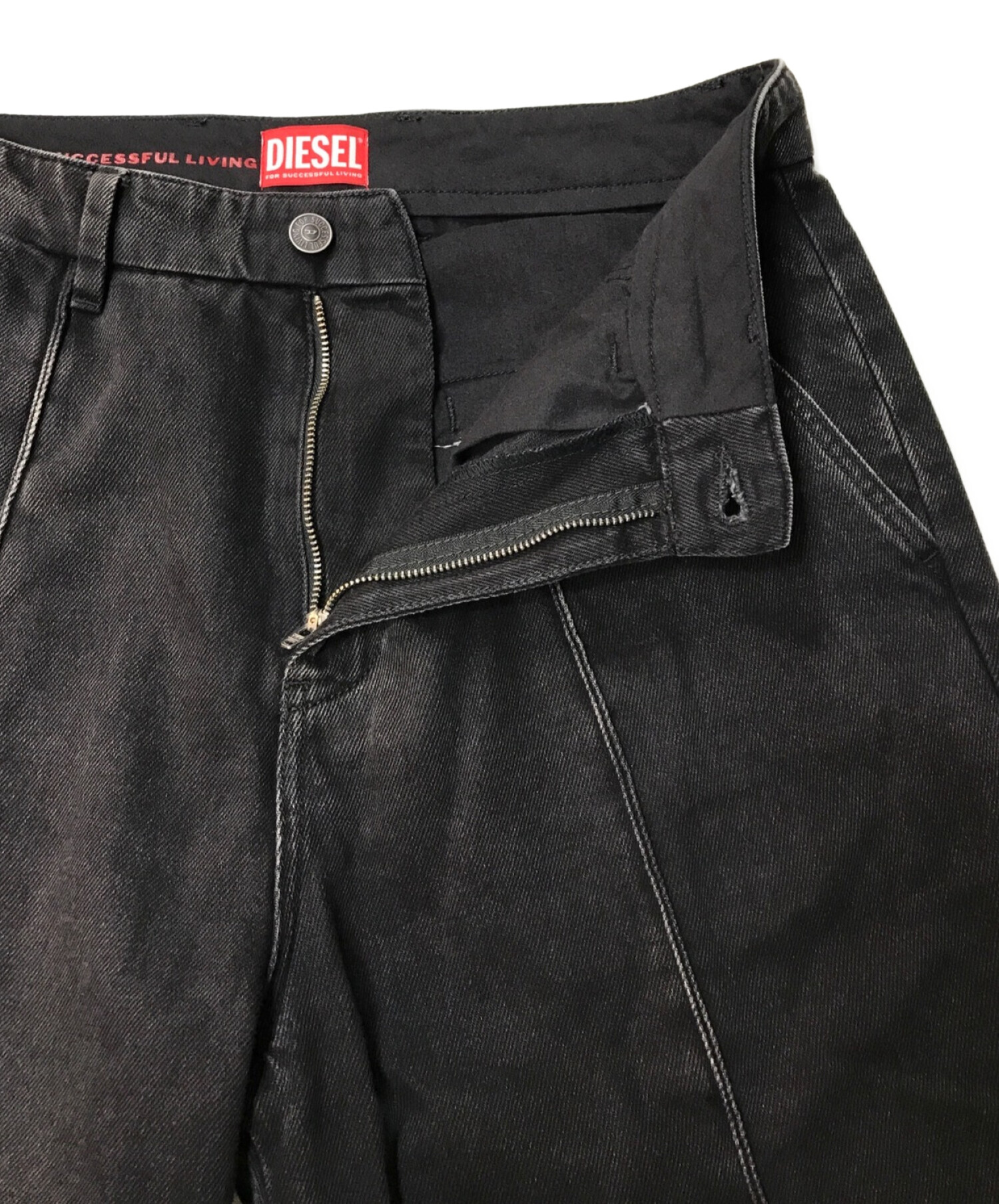 DIESEL (ディーゼル) D-Chino-Work 09b88 Straight Jeans ブラック サイズ:W30