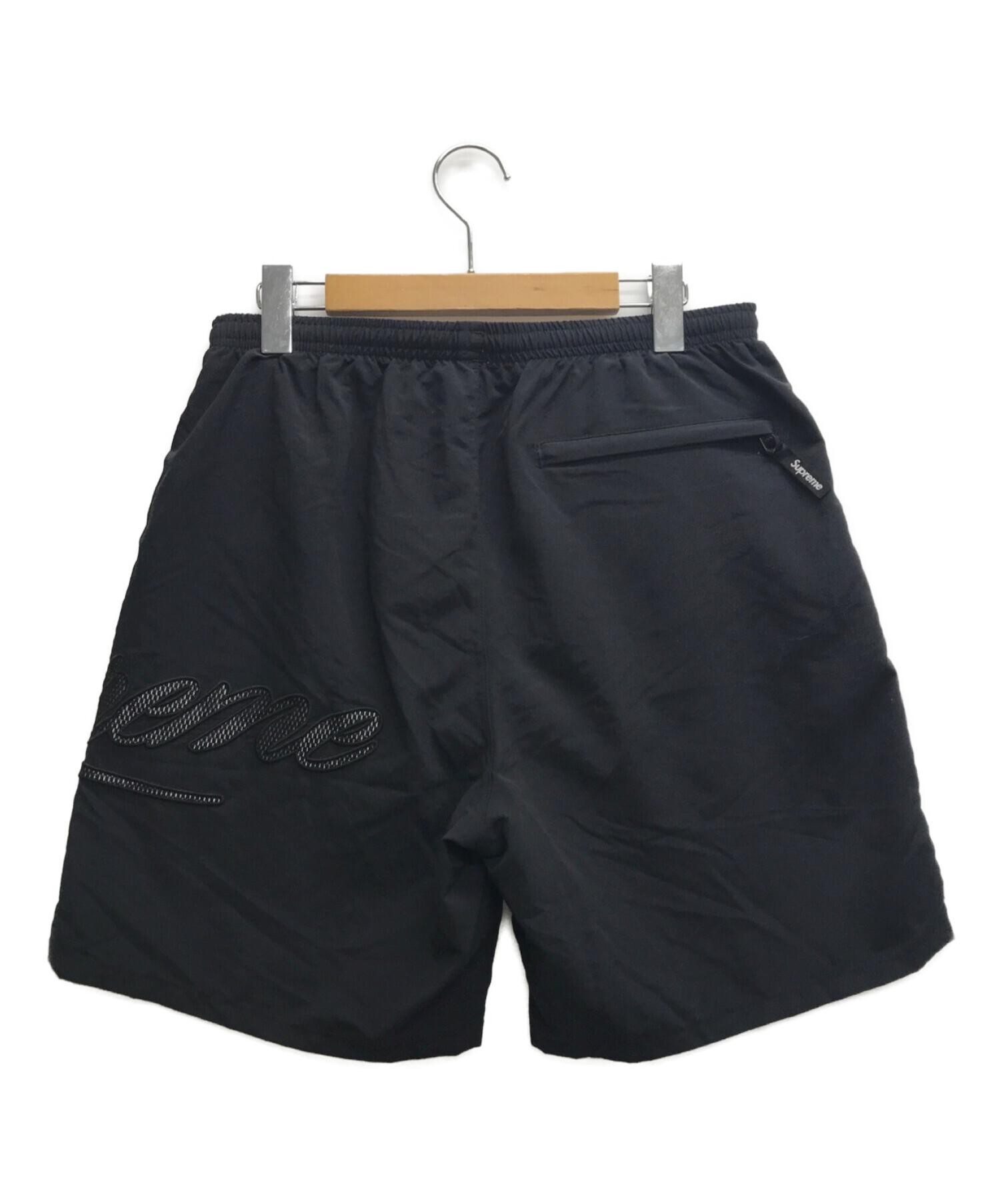 SUPREME (シュプリーム) Ｍesh Script Water Short ブラック サイズ:S