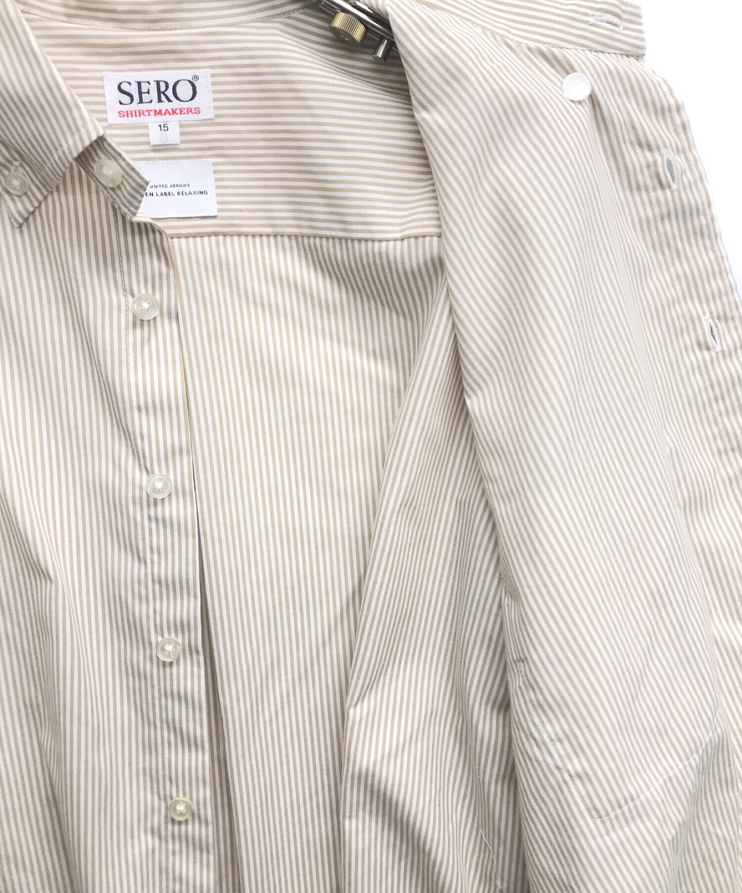 SERO(セロ) L S B D SHIRTS(長袖 ボタンダウンシャツ) LINEN(リネン 麻