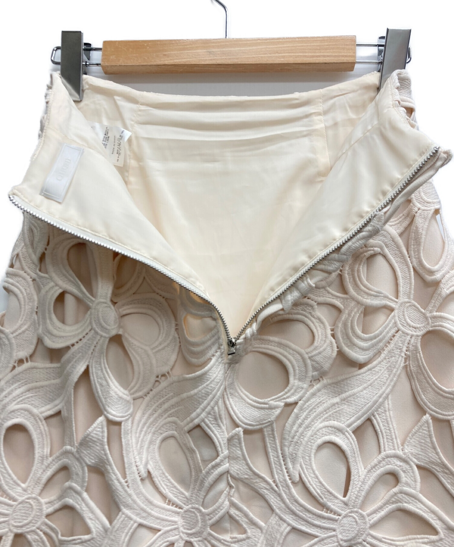 CELFORD (セルフォード) オリジナルリボンレーススカート ホワイト サイズ:36