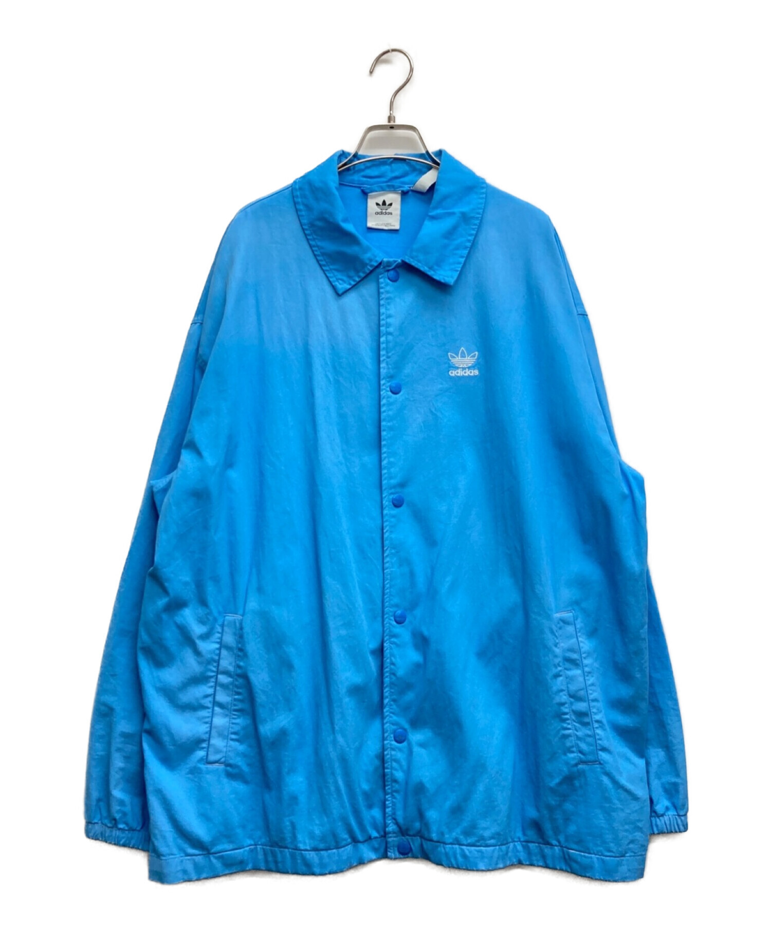 adidas (アディダス) エッセンシャルズ+ ダイ コーチシャツ ブルー サイズ:2XL