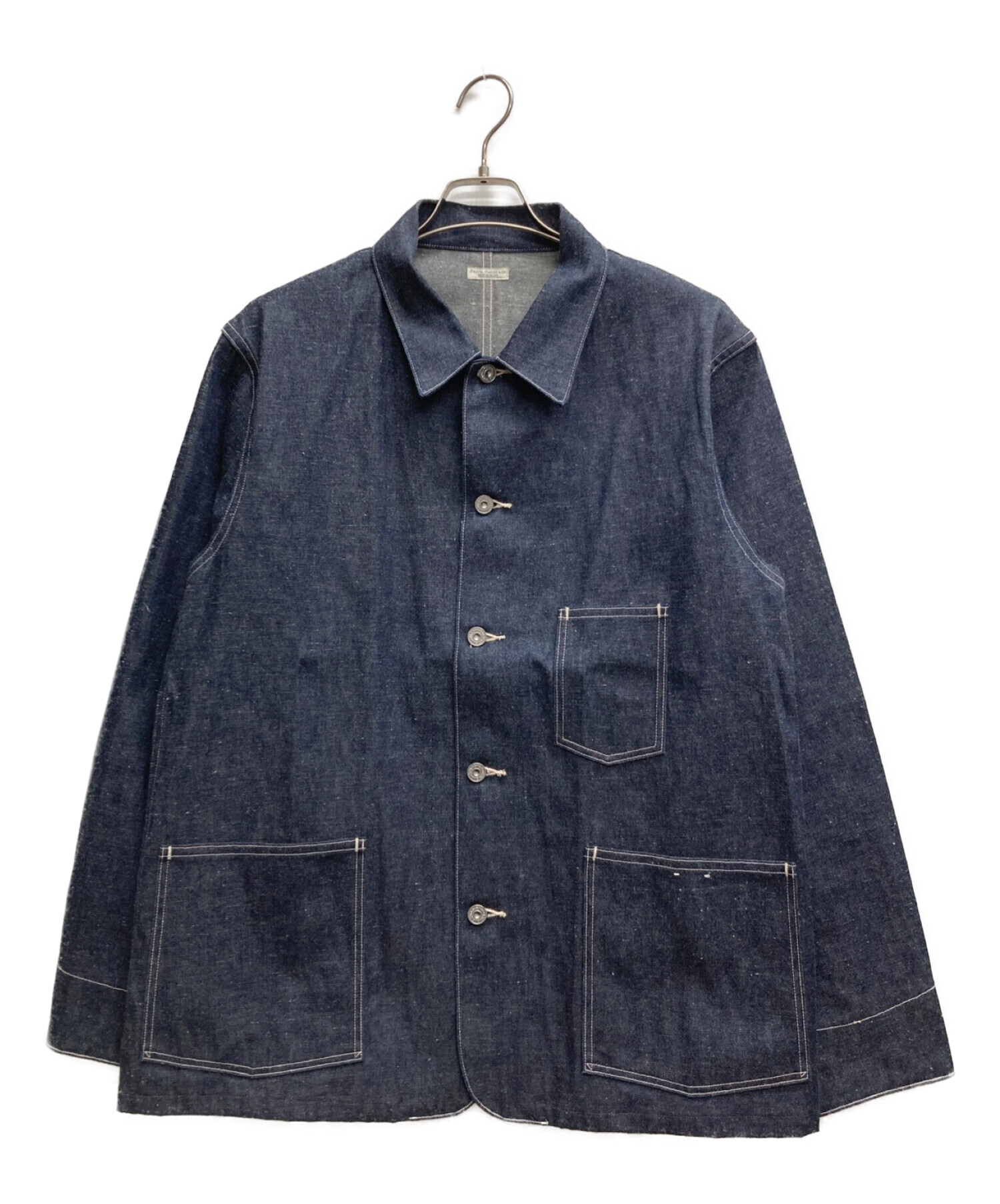 PHIGVEL MAKERS & Co. (フィグベルマーカーズ) DENIM CHORE JACKET インディゴ サイズ:3