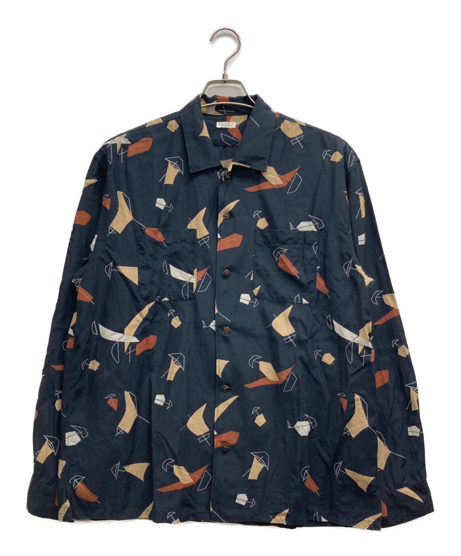 PHIGVEL MAKERS & Co. (フィグベルマーカーズ) ATOMIC PATTERN LS SHIRT ブラック サイズ:3