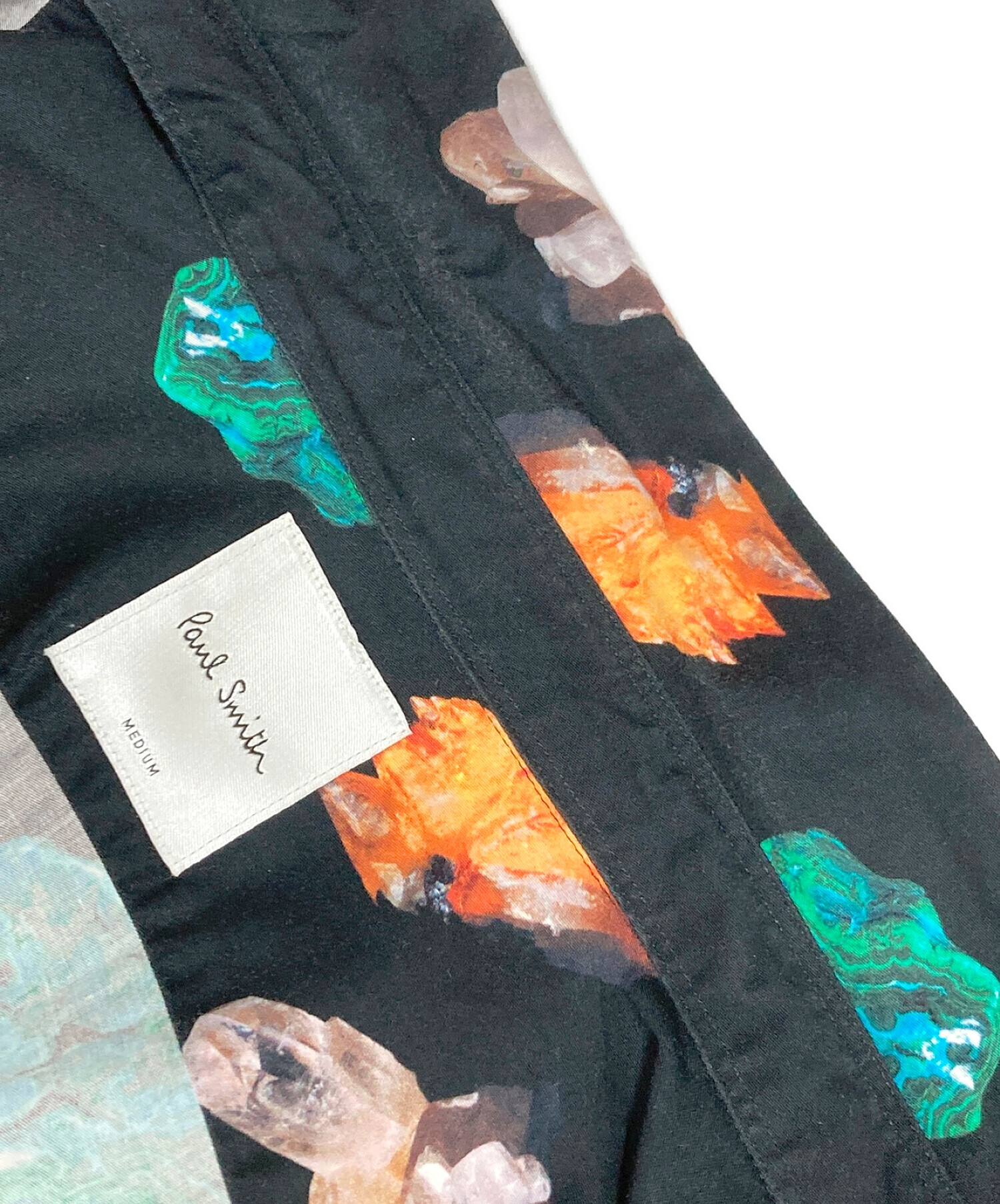 PAUL SMITH (ポールスミス) 総柄シャツ ブラック サイズ:MEDIUM