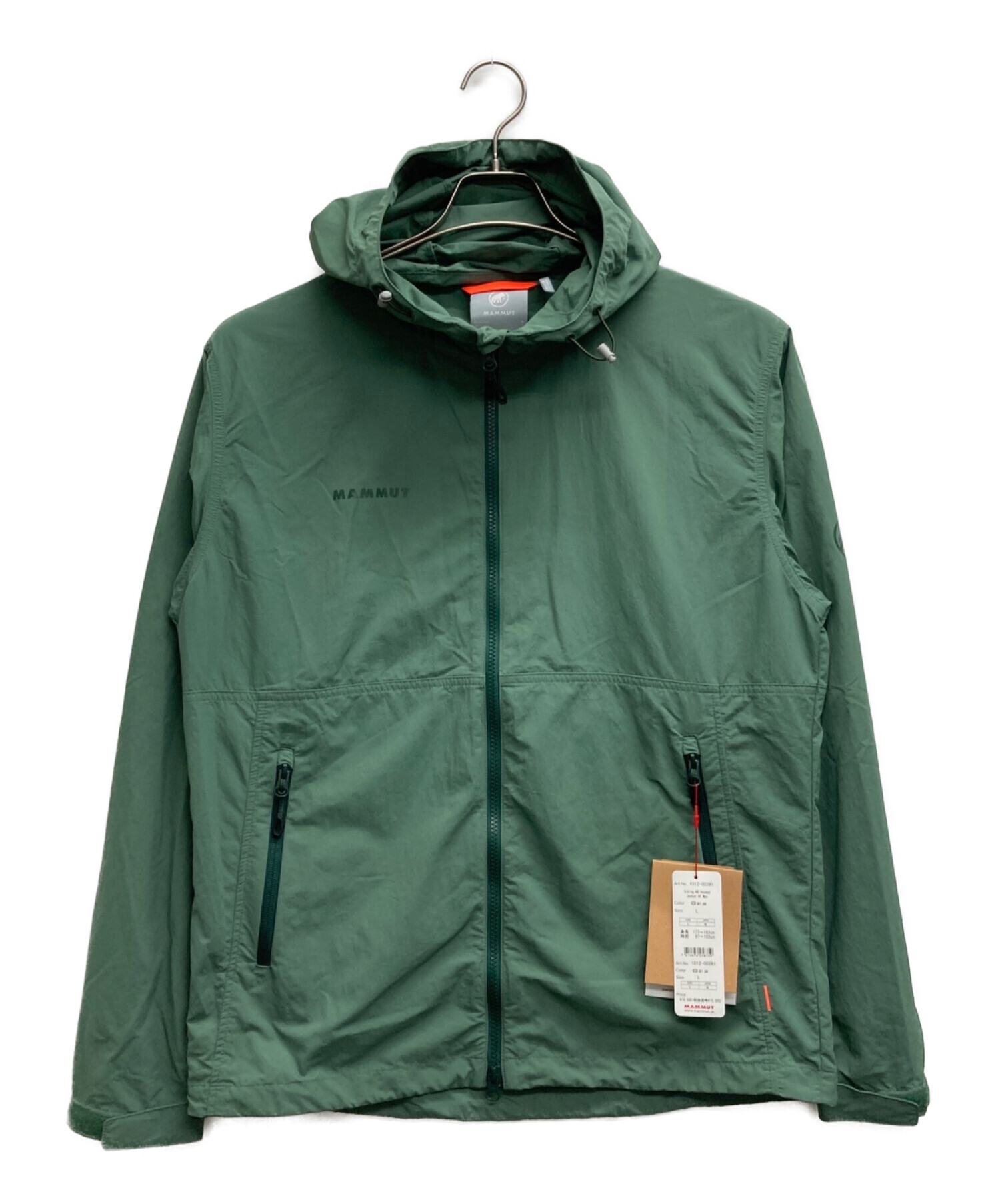 MAMMUT (マムート) Hiking WB Hooded Jacket AF グリーン サイズ:Xl