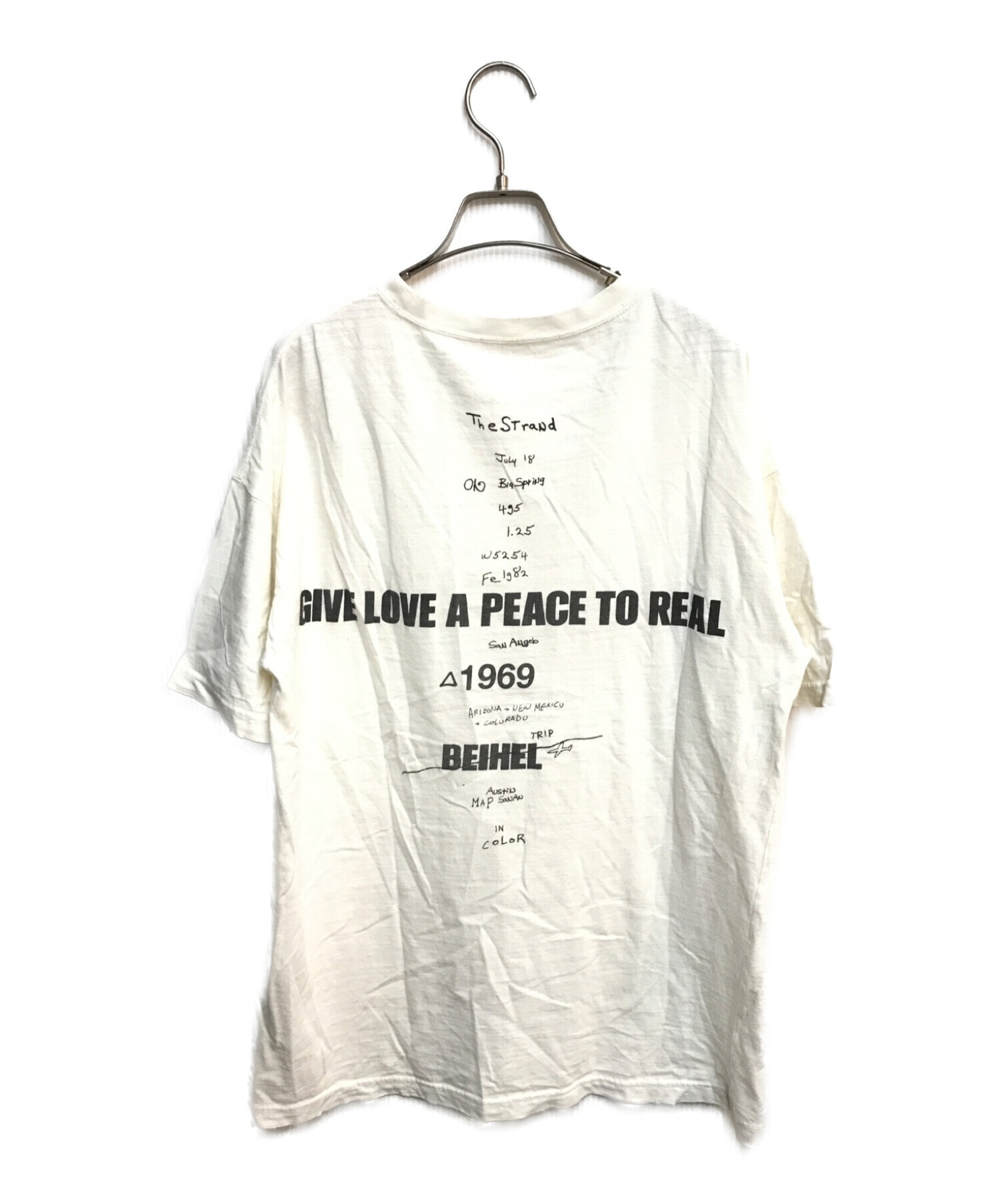 Deuxieme Classe  LOVE A PEACE プリント Tシャツ