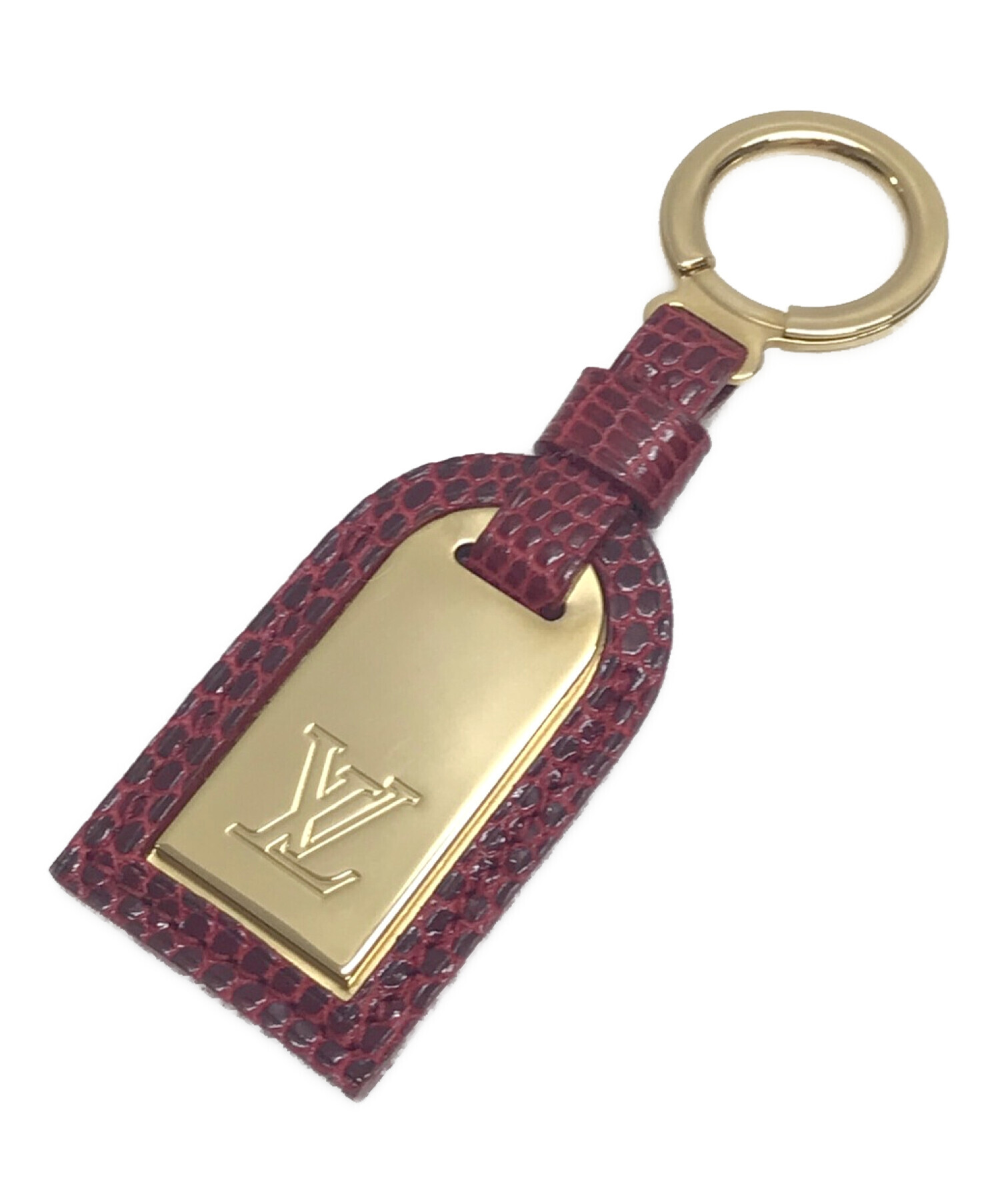 LOUIS VUITTON ルイヴィトン キーホルダー ネームタグ リザード-