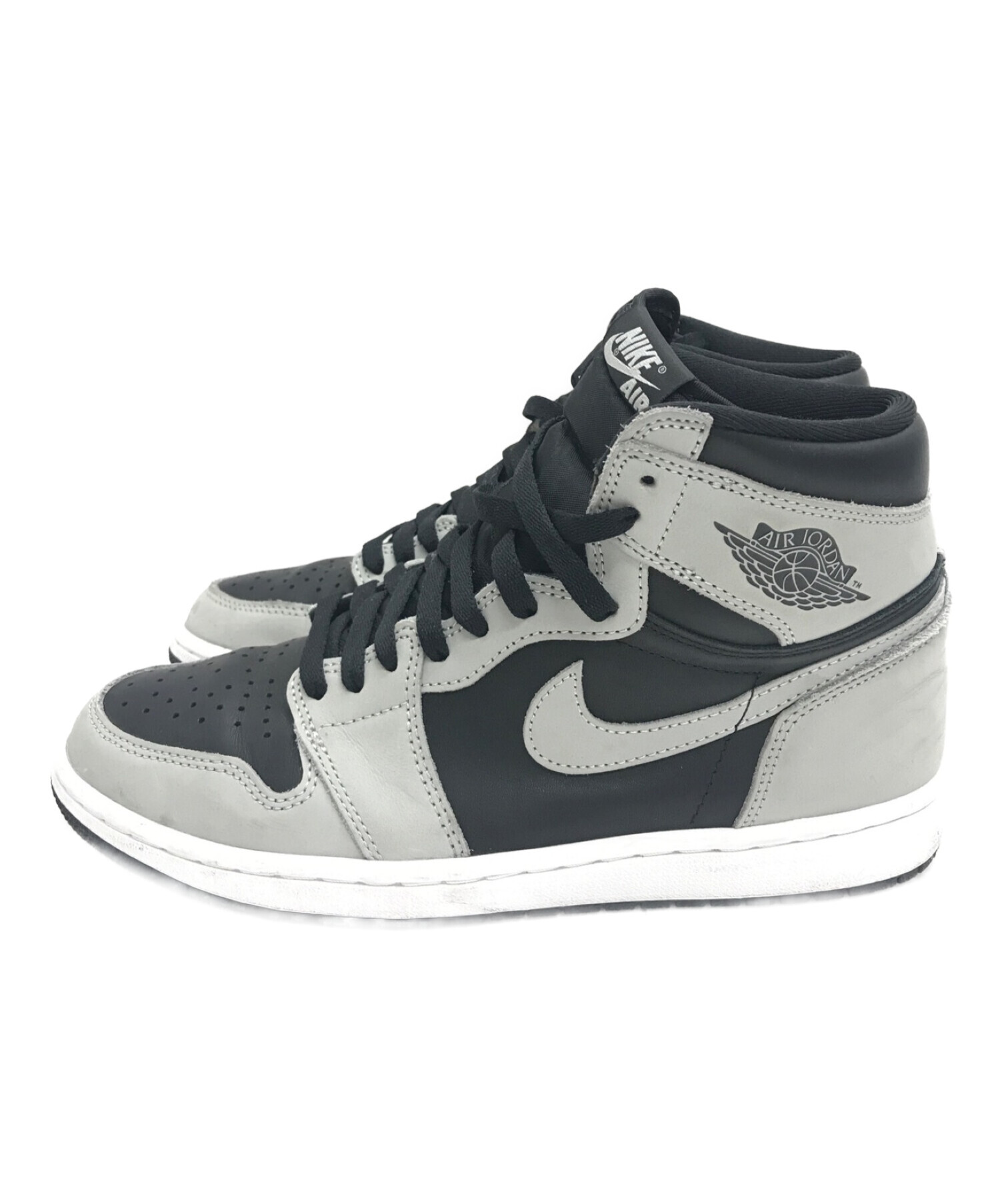 中古・古着通販】NIKE (ナイキ) AIR JORDAN 1 HIGH OG SHADOW 2.0 / エアジョーダン1ハイ グレー×ブラック  サイズ:27｜ブランド・古着通販 トレファク公式【TREFAC FASHION】スマホサイト