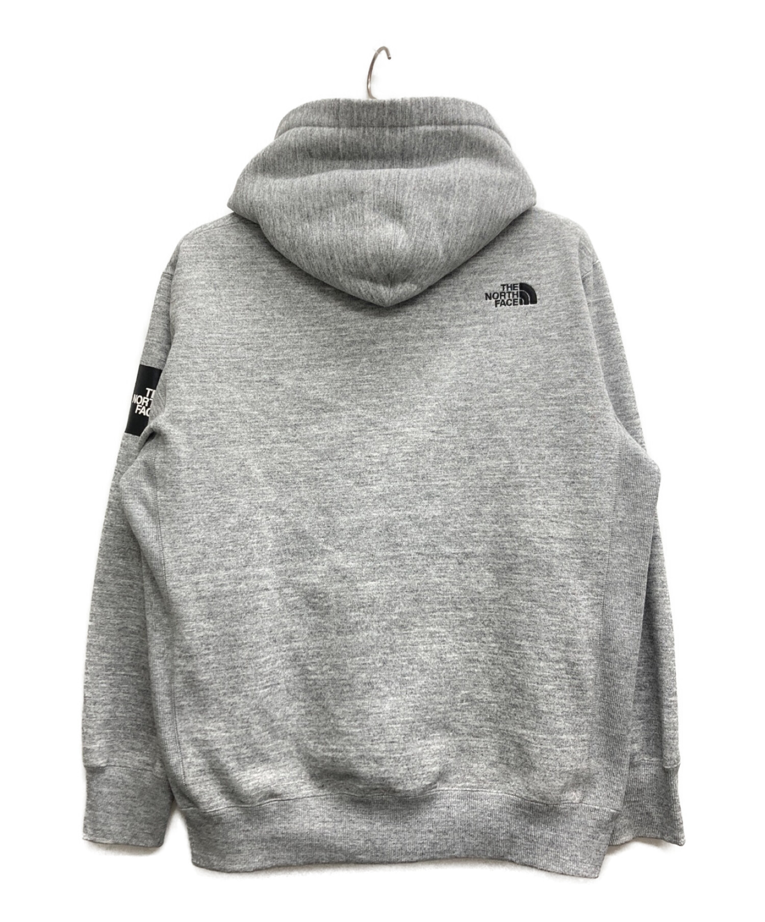 THE NORTH FACE (ザ ノース フェイス) Square Logo Hoodie グレー サイズ:L