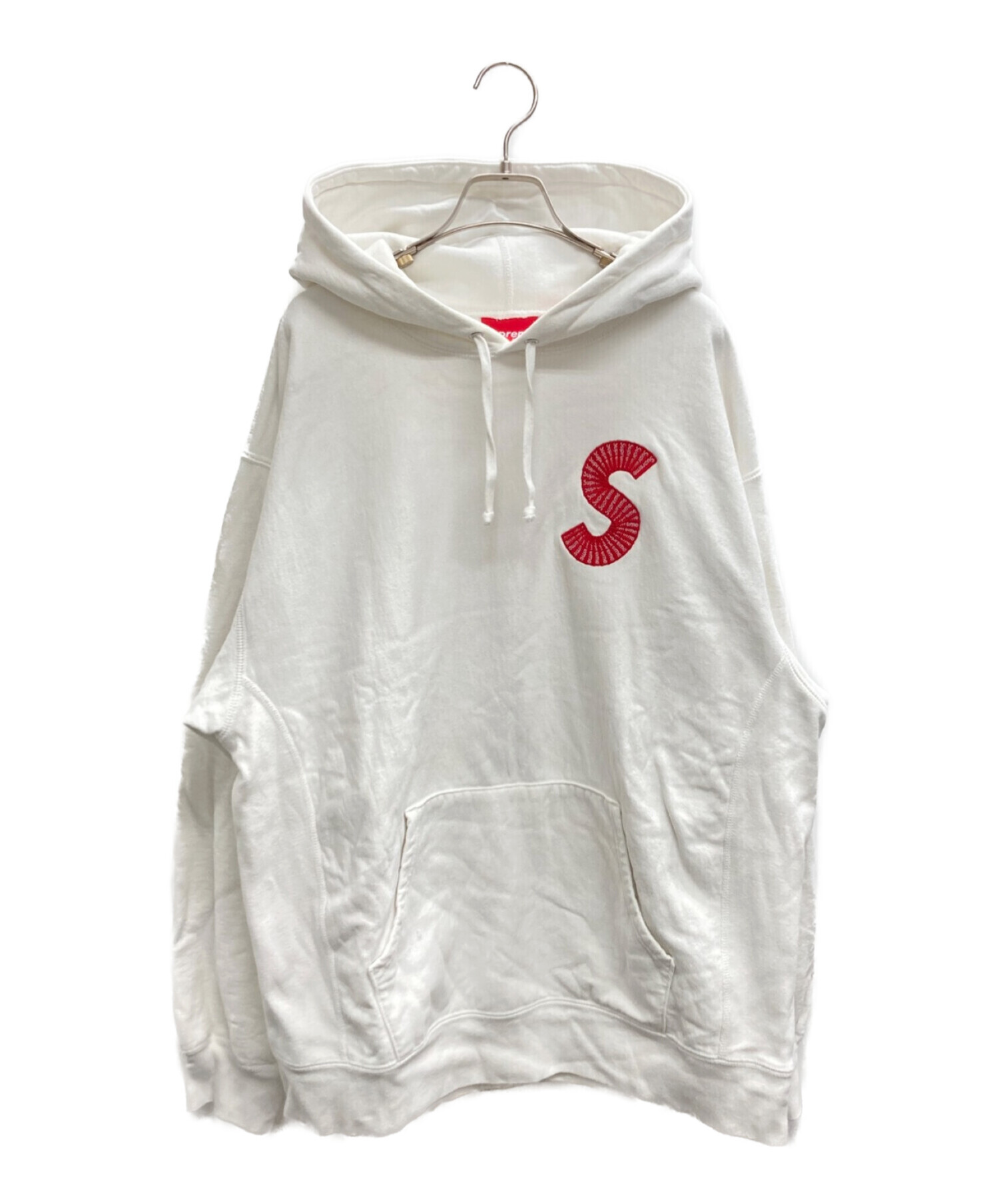 SUPREME (シュプリーム) S Logo Hooded Sweatshirt ホワイト サイズ:XL