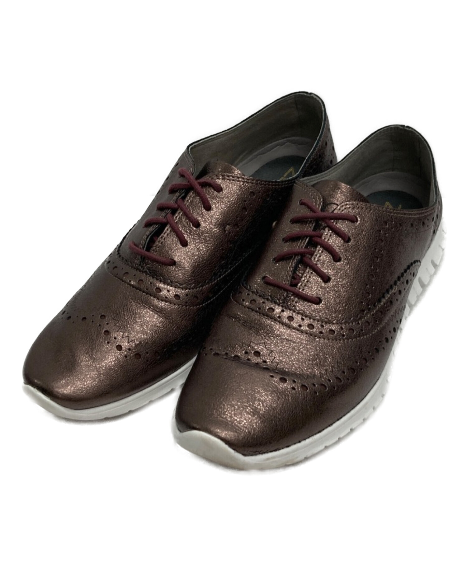 COLE HAAN (コールハーン) ゼログランドウィングオックスフォードクローズドⅡ ブラウン サイズ:8B