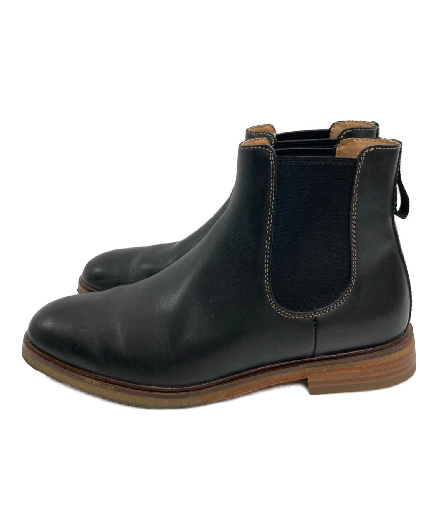 CLARKS Gobi (クラークス) サイドゴアブーツ ブラック サイズ:27